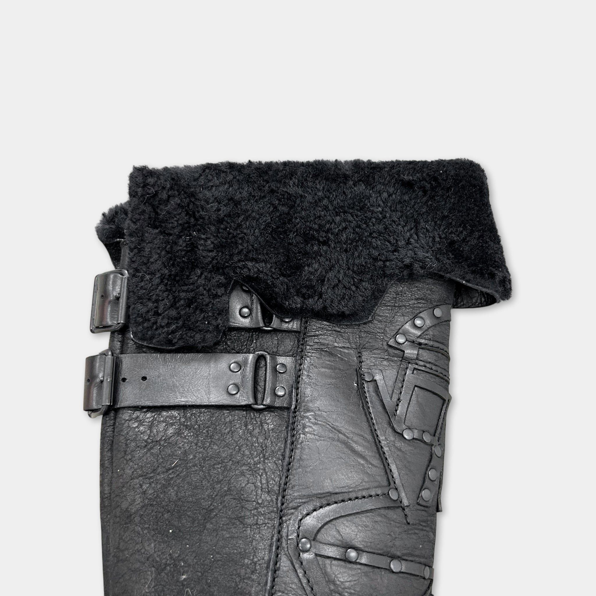 Marithe + Francois Girbaud Marithé + François Girbaud Archive Studded Leather Shearling Size US 6.5 / IT 36.5 - 5 Thumbnail