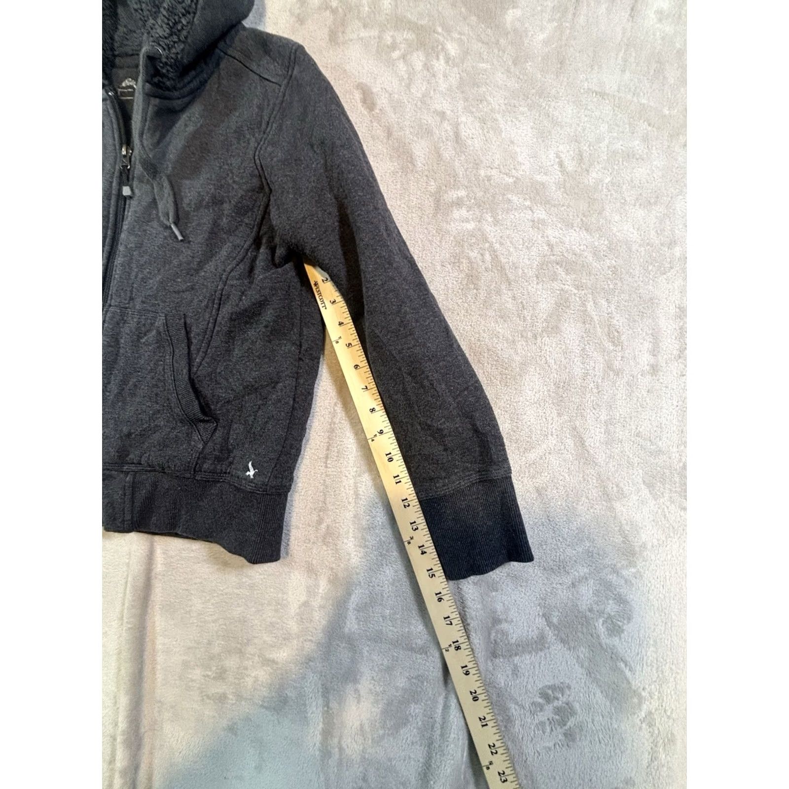 Eddie Bauer Eddie Bauer Women's Dark Gray Hoodie Jacket Size Large Outdoor Wear Size L / US 10 / IT 46 - 6 Thumbnail