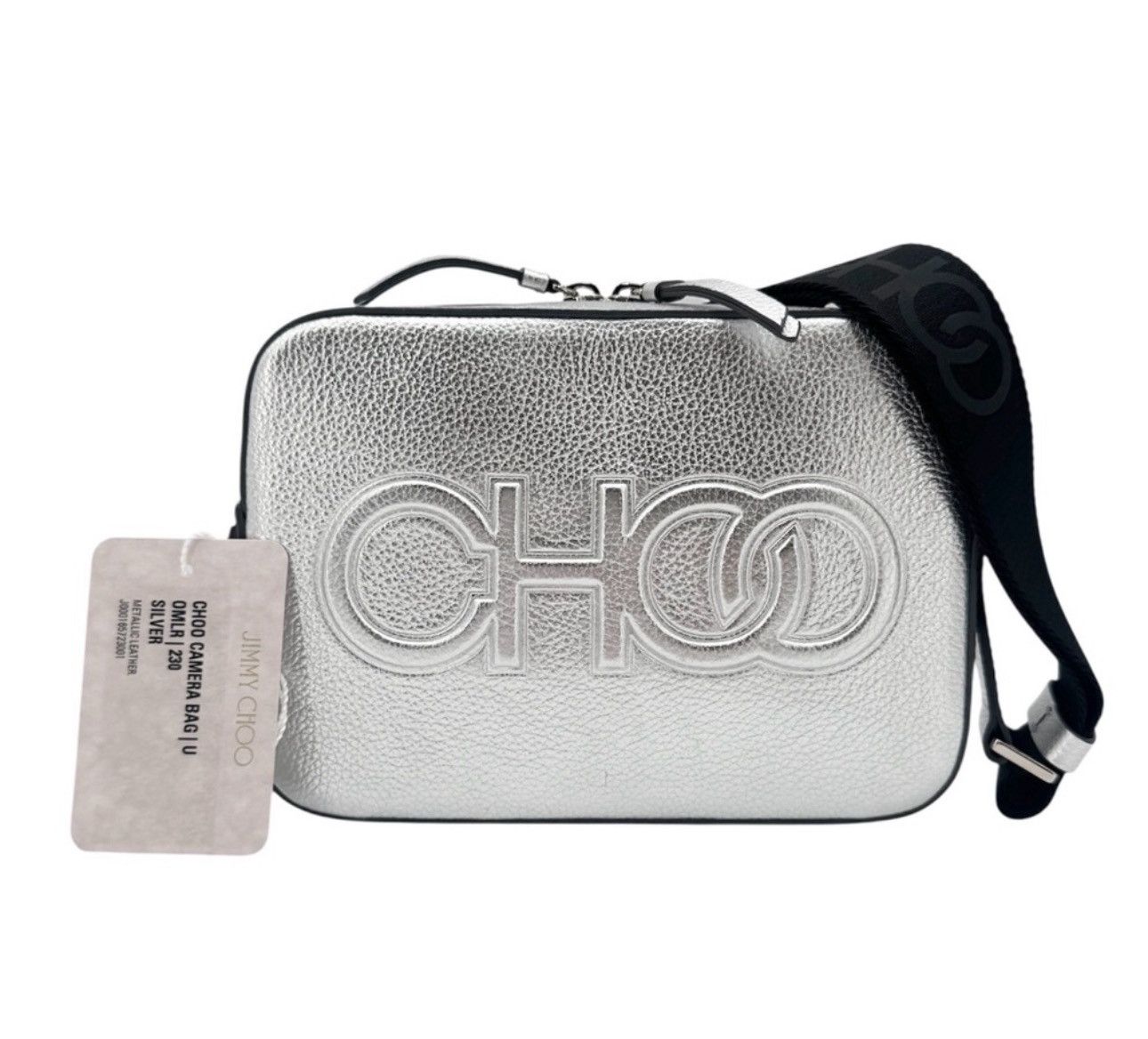 Jimmy Choo New With Tags Metallic Leather Crossbody Bag