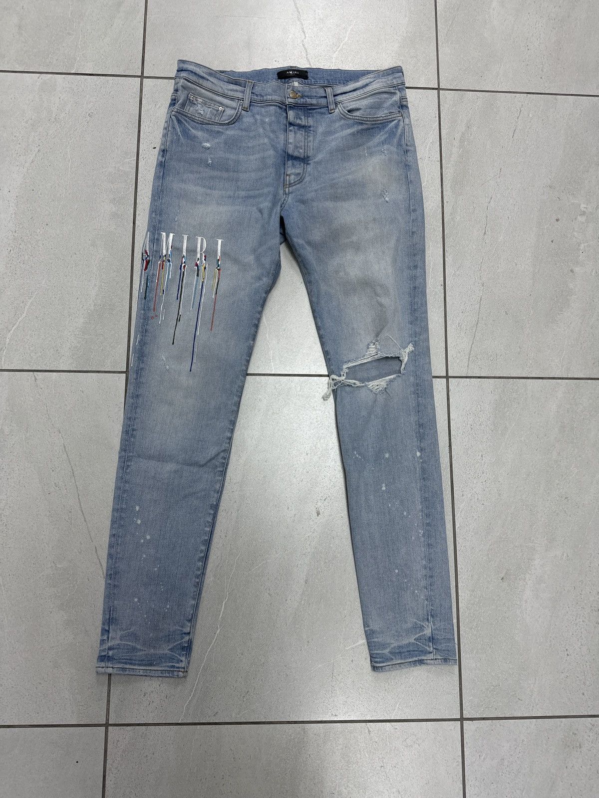 Amiri Amiri light wash paint Drip Size US 38 / EU 54 - 1 Thumbnail