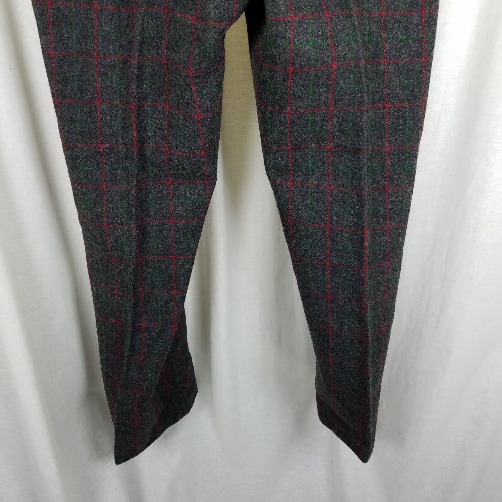Vintage Vtg Plaid Johnson Wool 8 Points Pants 36x31 Suspender Ready Size US 36 / EU 52 - 6 Thumbnail
