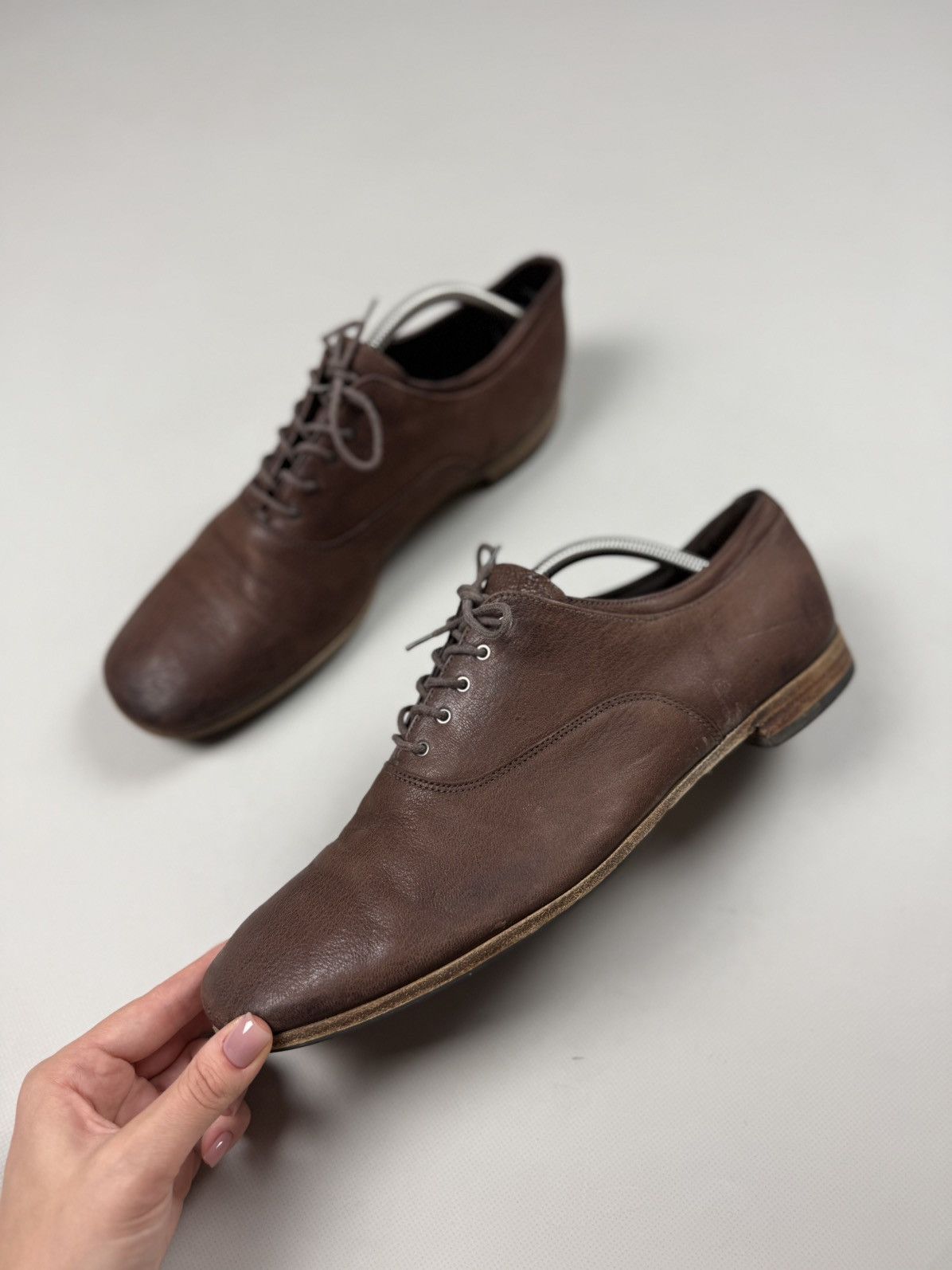 Prada Prada Men’s Leather Lace Up Formal Oxford Shoes Size US 10.5 / EU 43-44 - 15 Thumbnail