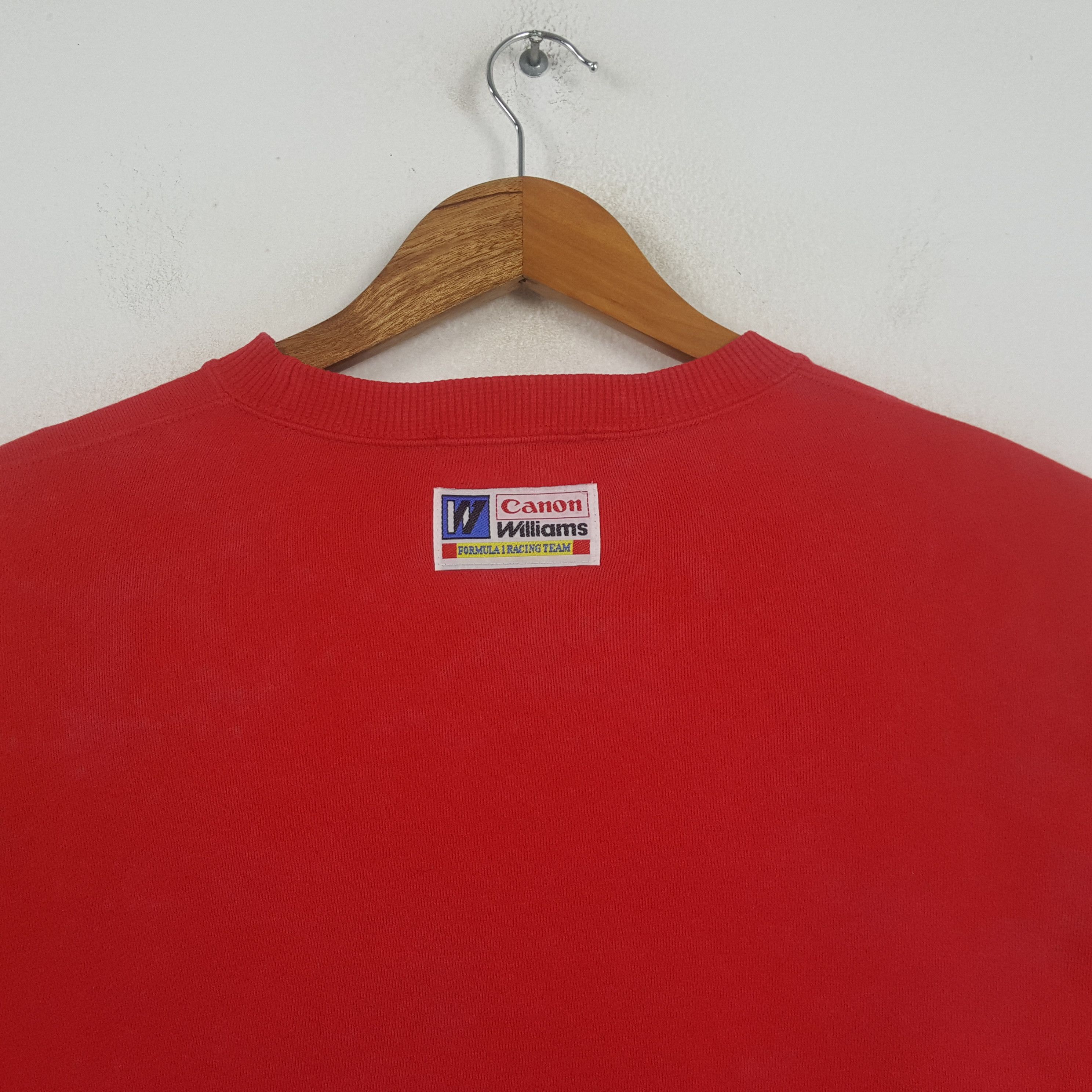 Canon × Vintage Vintage CANON WILLIAMS F1 Racing Team Sweatshirt C295N6 Size US M / EU 48-50 / 2 - 4 Thumbnail