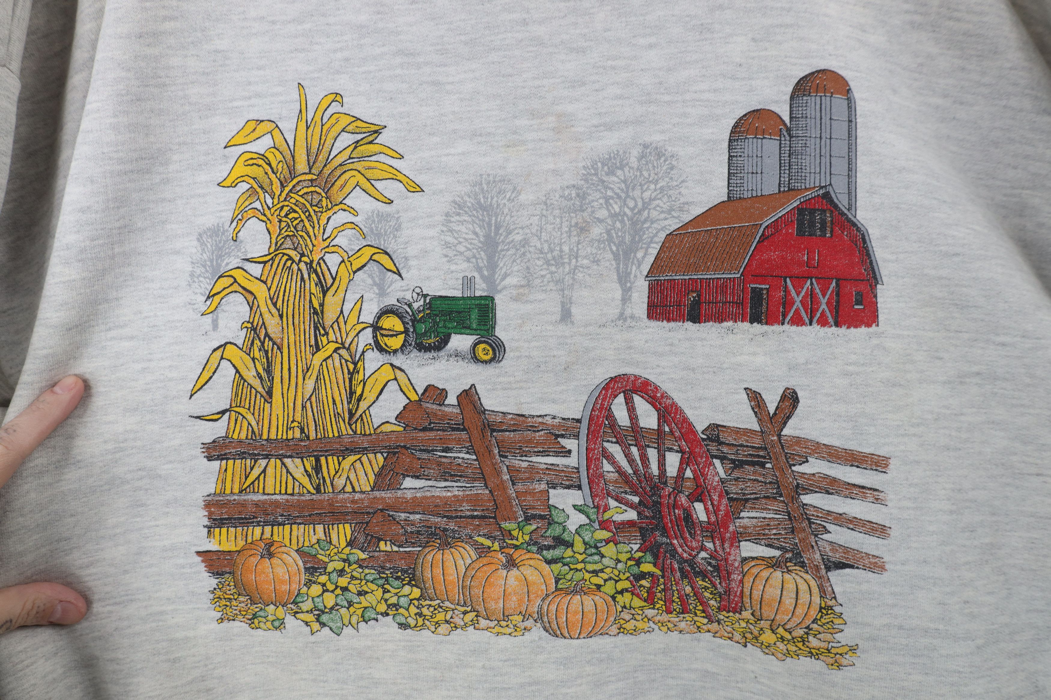 Vintage Vintage 90s Streetwear Country Farmhouse Farmer Sweatshirt Size US XXL / EU 58 / 5 - 4 Thumbnail