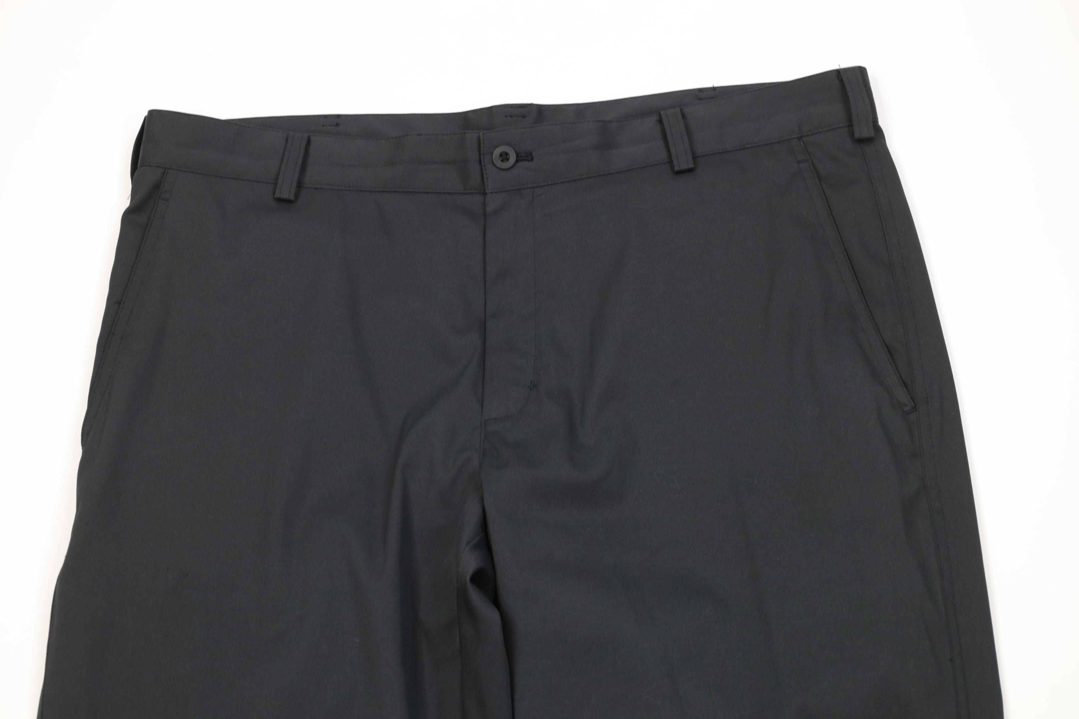 Nike Vintage Y2K Nike Golf Tech Knit Wide Leg Chino Pants Black Size US 36 / EU 52 - 2 Thumbnail