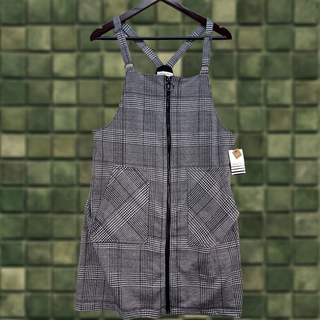 Vintage Ophelia Roe Womens Zip Front Houndstooth Jumper Sz S NWT-6007 Size S / US 4 / IT 40 - 1 Thumbnail