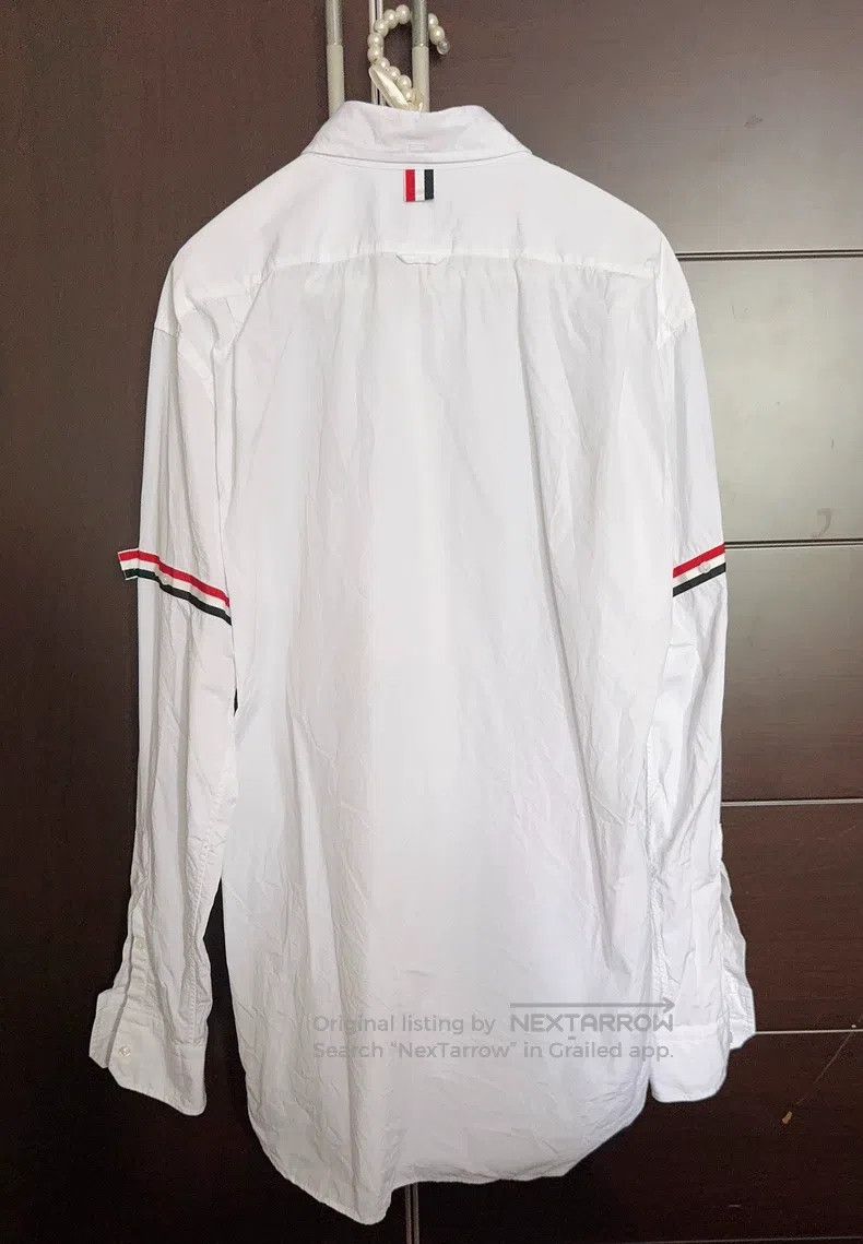 Thom Browne Thom Browne Long Sleeve White Shirt Size US XL / EU 56 / 4 - 2 Thumbnail