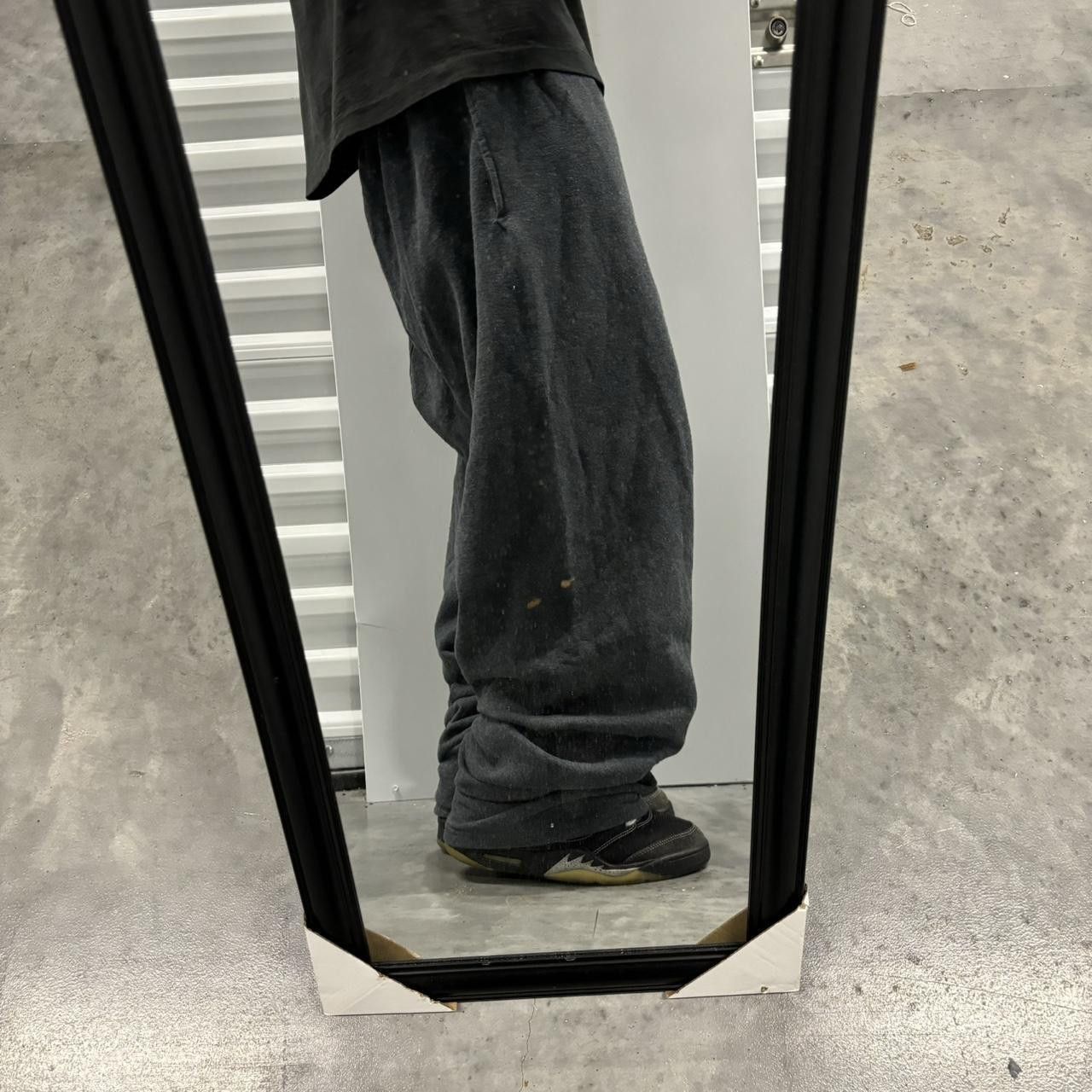 Japanese Brand × Vintage Crazy Vintage Y2K/2000s Baggy Dark Grey Skater Essential Sweatpants! Size US 36 / EU 52 - 2 Thumbnail