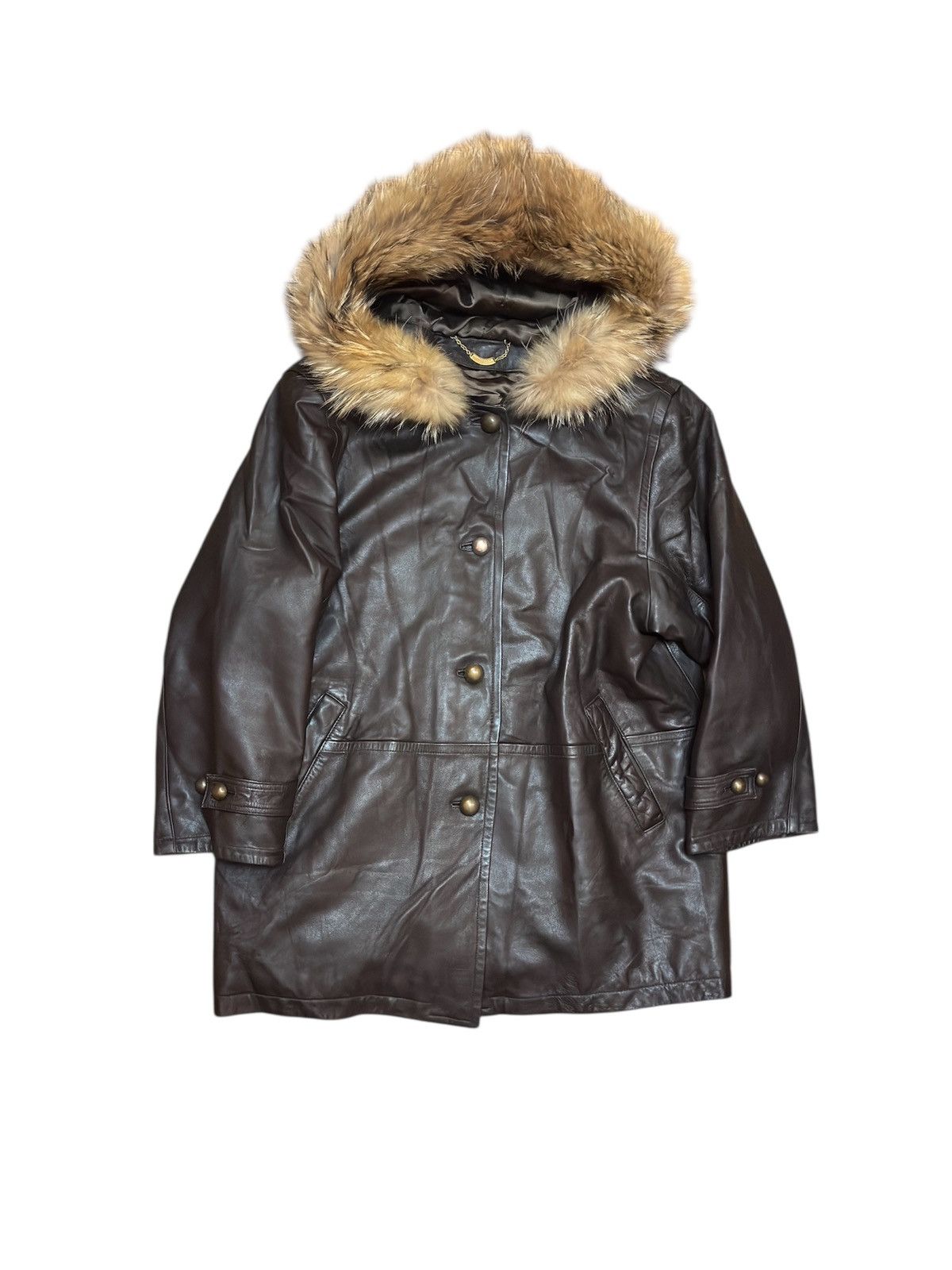 Marina Rinaldi Vintage Marina Rinaldi leather jacket Size M / US 6-8 / IT 42-44 - 1 Thumbnail