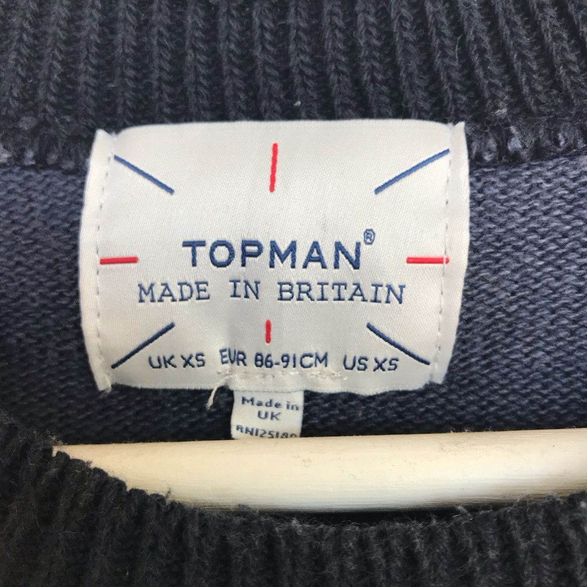 Topman TOPMAN W big logo knitted sweater xs crewneck longsleeve Size US XS / EU 42 / 0 - 6 Thumbnail