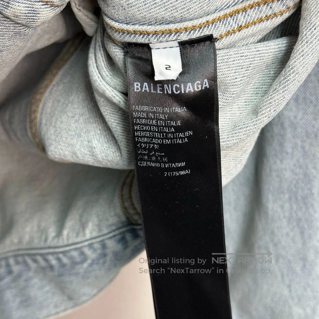 Balenciaga balenciaga flame letter denim jacket size 3. Size US L / EU 52-54 / 3 - 4 Thumbnail