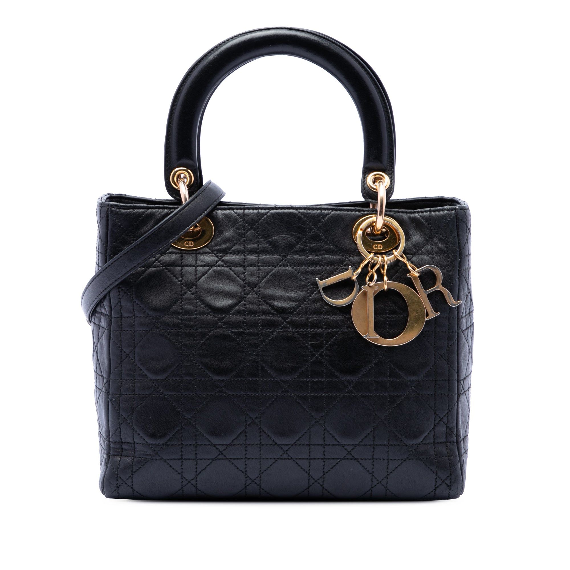 Dior Medium Lambskin Cannage Lady Dior Size ONE SIZE - 1 Thumbnail