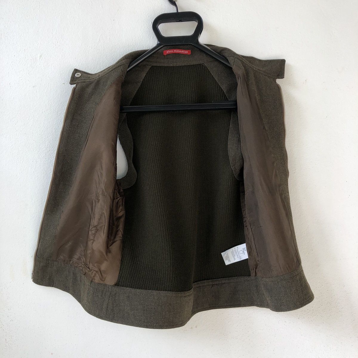 Other ALAIN MANOUKIAN Zip Up Knit Back Vest Size M / US 6-8 / IT 42-44 - 8 Thumbnail