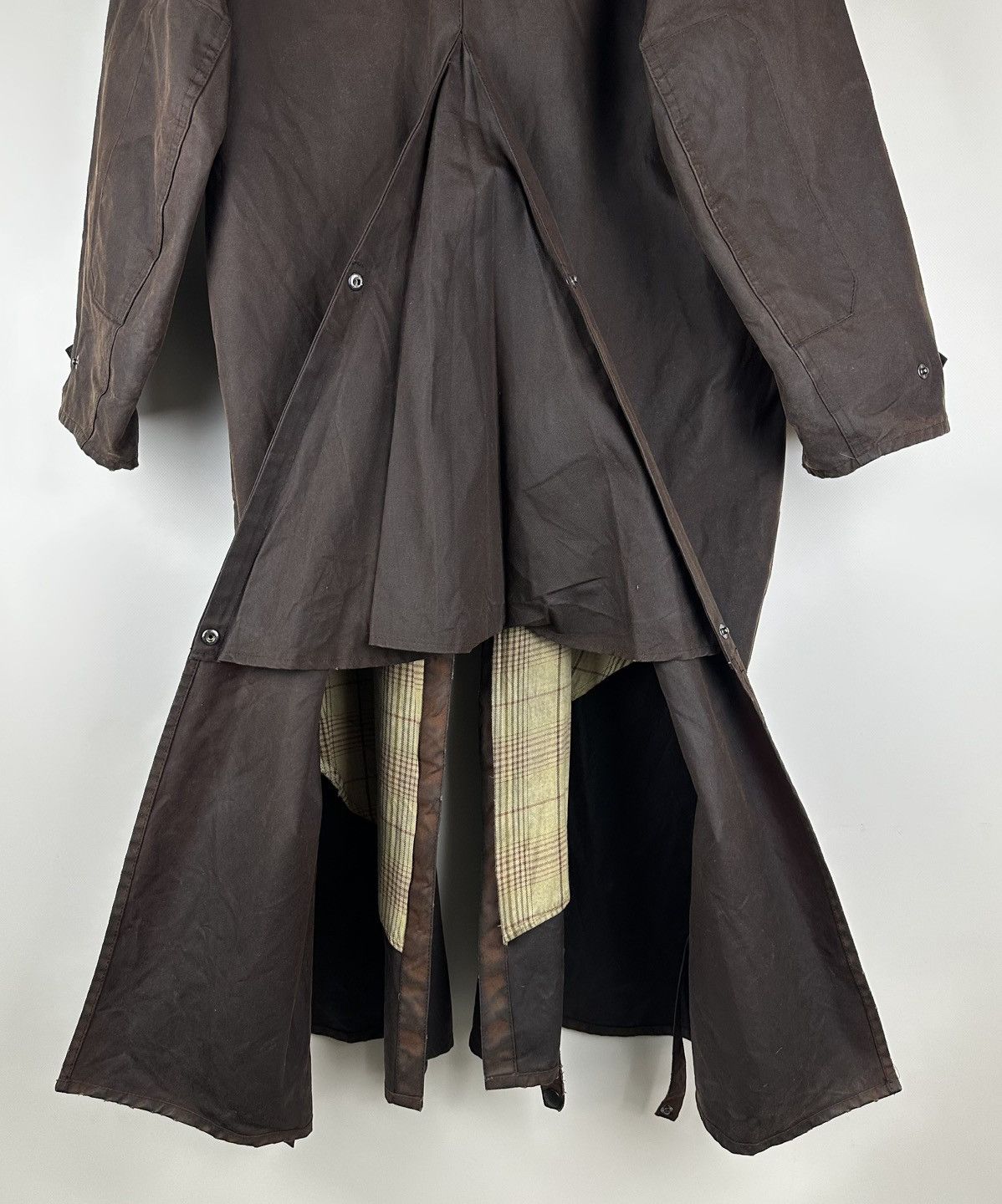 Barbour Barbour Stockman Waxed Cotton Hooded Long Coat Brown Size M Size US M / EU 48-50 / 2 - 6 Thumbnail