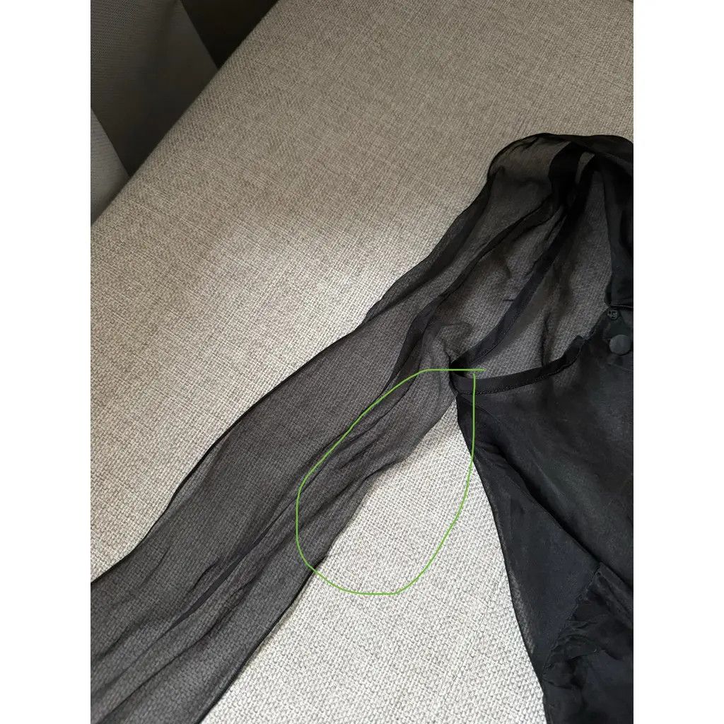 Dolce & Gabbana Dolce & Gabbana Sheer Black Silk Blouse Tops Size IT 46 Size L / US 10 / IT 46 - 7 Thumbnail
