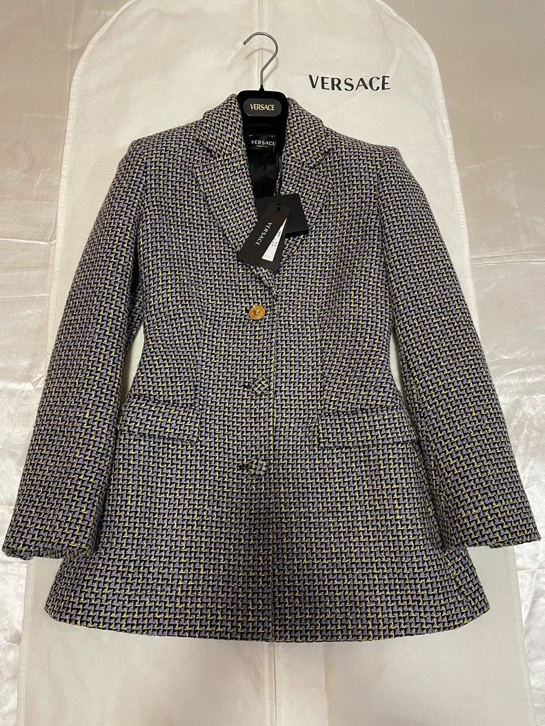 Versace Versace Logo Gold Button Blazer - dmc Size US XS / EU 42 / 0 - 1 Thumbnail