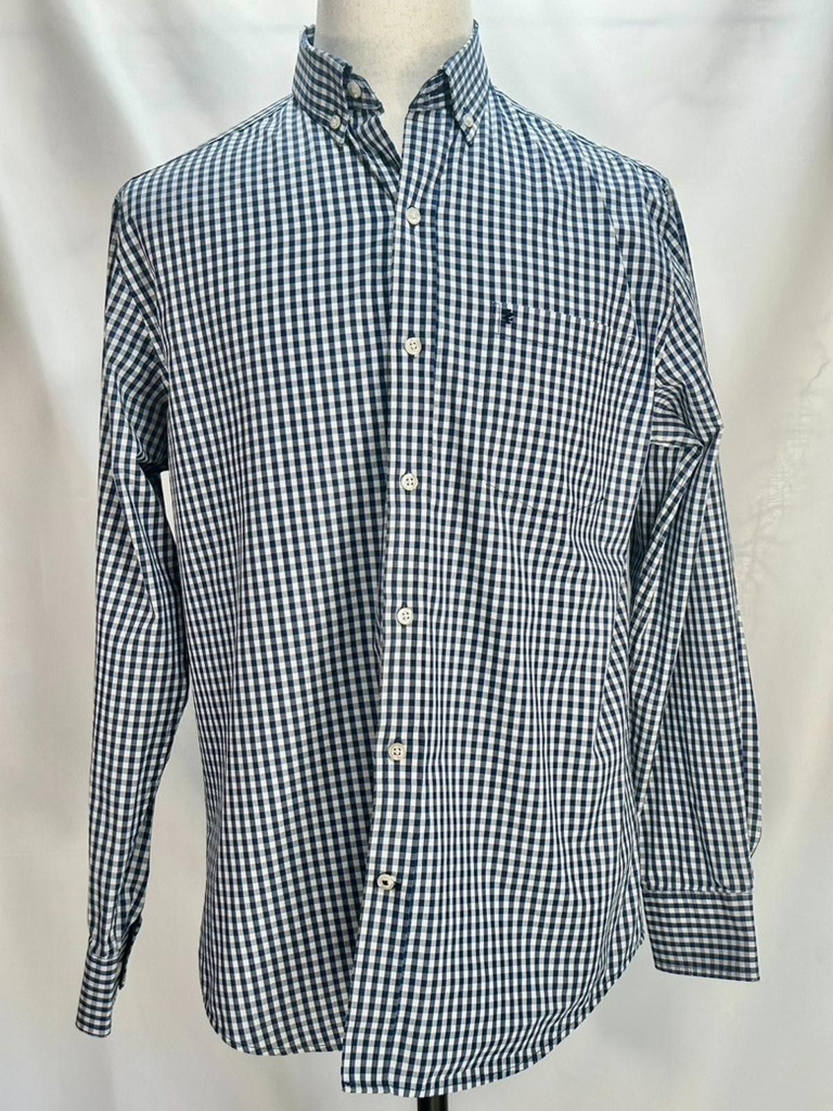 Izod Izod Checked Embroidered Button Down Shirt Blue Men's Medium Size US M / EU 48-50 / 2 - 1 Thumbnail