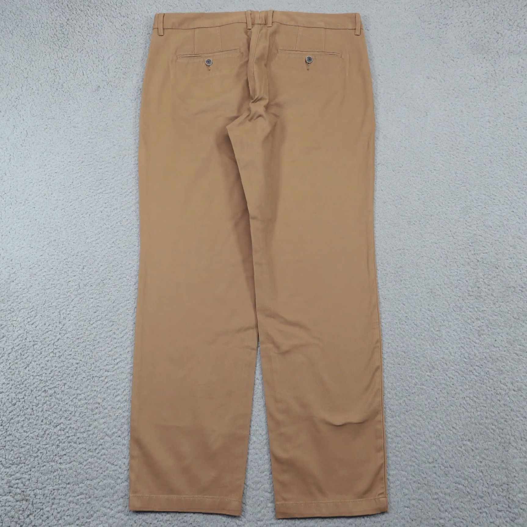 Vintage Perk Pants Men 36x30 Slim Fit Stretch Chino 5 Pocket Twill Brown 5-Pocket Design, Coin Pocket Straight Leg Casual Workwear Mens Regular Size 36 Size US 36 / EU 52 - 2 Thumbnail