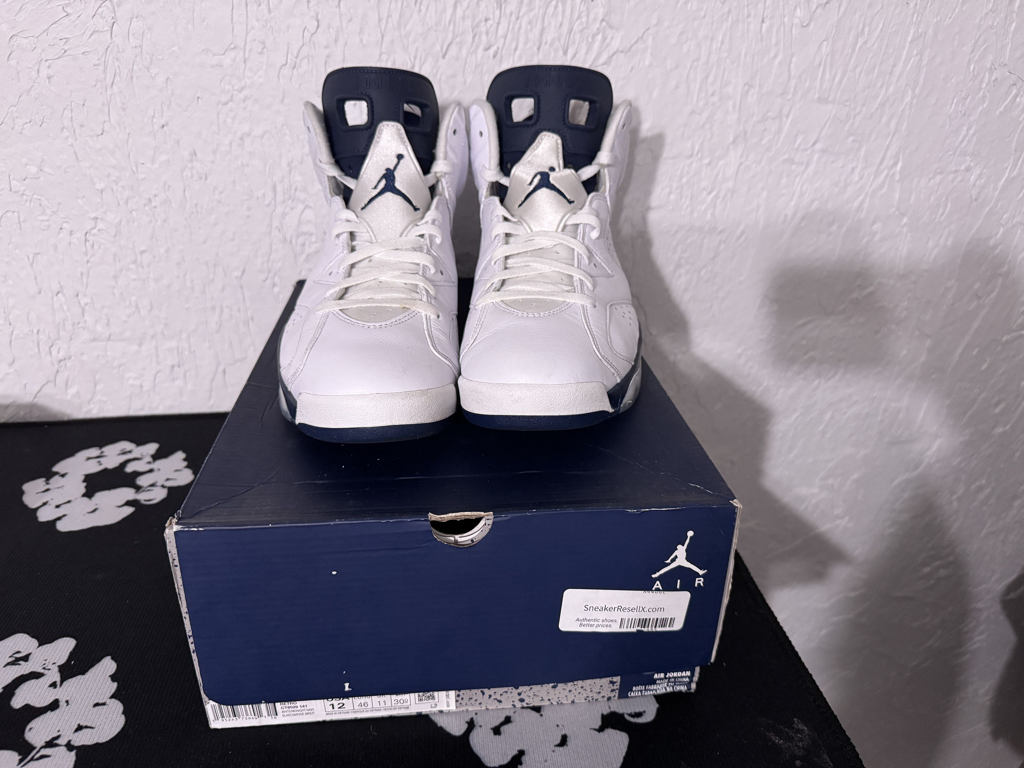 Jordan Brand × Nike US 12 - Air Jordan 6 Retro Midnight Navy Blue WITH BOX Size US 12 / EU 45 - 4 Thumbnail