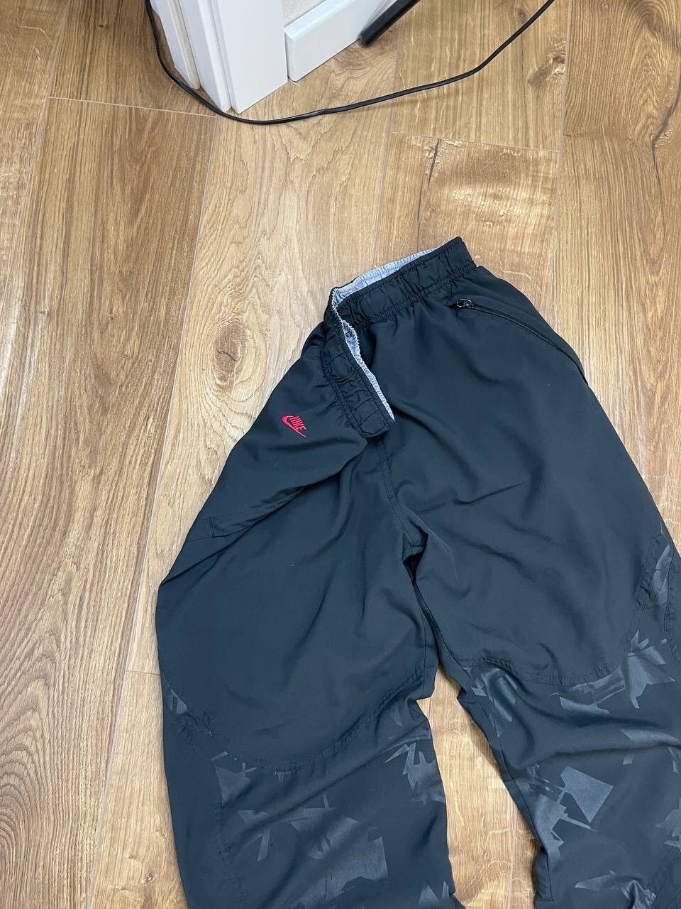 Nike × Vintage Vintage Nike Y2K Style 90’s Black Nylon Drill Pants Joggers Size US 32 / EU 48 - 5 Thumbnail