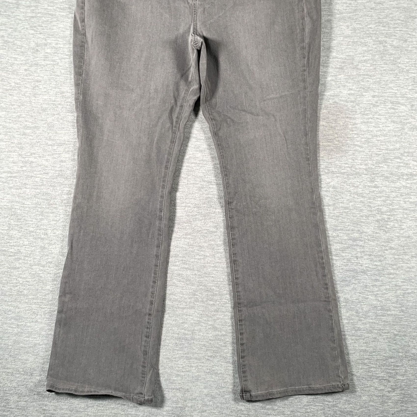 NYDJ NYDJ Jeans Womens 16P Gray High Rise Lift Tuck Stretch Petite Mini Bootcut Boot Jeans Mens Womens Girls Size 38" / US 16 / IT 52 - 3 Thumbnail