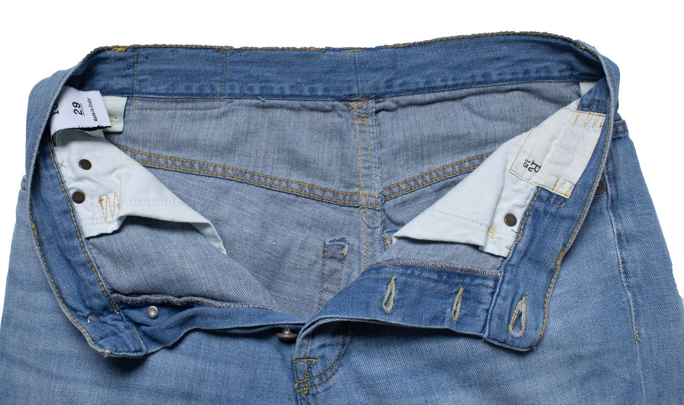 R13 R13, tailored drop jeans in blue Size 29" - 8 Thumbnail