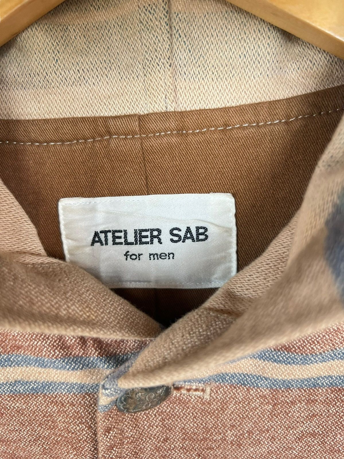 Vintage Vintage Atelier Sab For Men Japan Brown Button Up Jacket Size US L / EU 52-54 / 3 - 10 Thumbnail