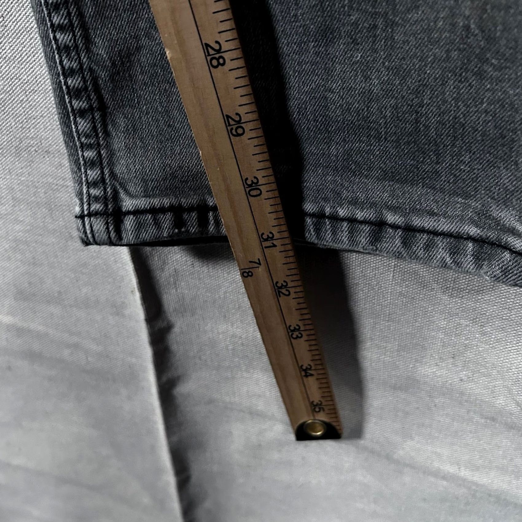 Levi's Levis 514 Mens Grey Straight Fit Denim Jeans 36x32 Grey Wash 00514-1660 Size US 36 / EU 52 - 7 Thumbnail