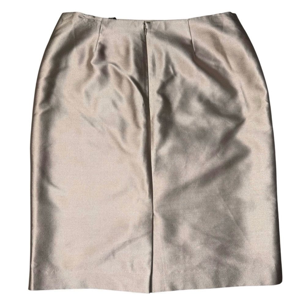 Albert Nipon Albert Nipon Wool Silk Beige Pencil Skirt Size 8 Size 30" / US 8 / IT 44 - 3 Thumbnail