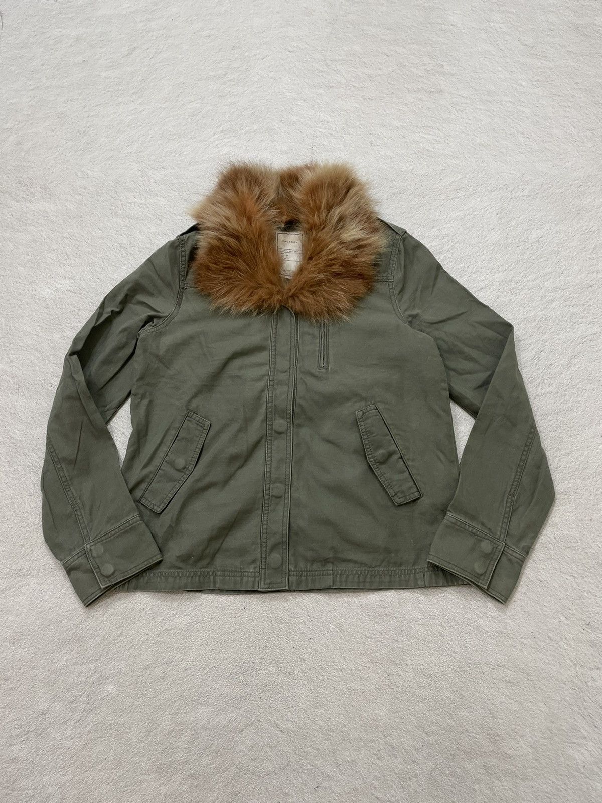 Japanese Brand LGB Olive Fur Collar Parka Vintage Military winter layering Size US M / EU 48-50 / 2 - 1 Thumbnail