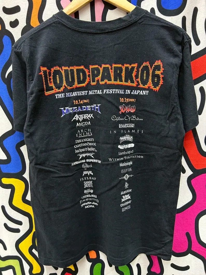 Vintage Vintage 2000s Loud Park Megadeth Anthrax , DIO tshirt size M Size US M / EU 48-50 / 2 - 3 Thumbnail