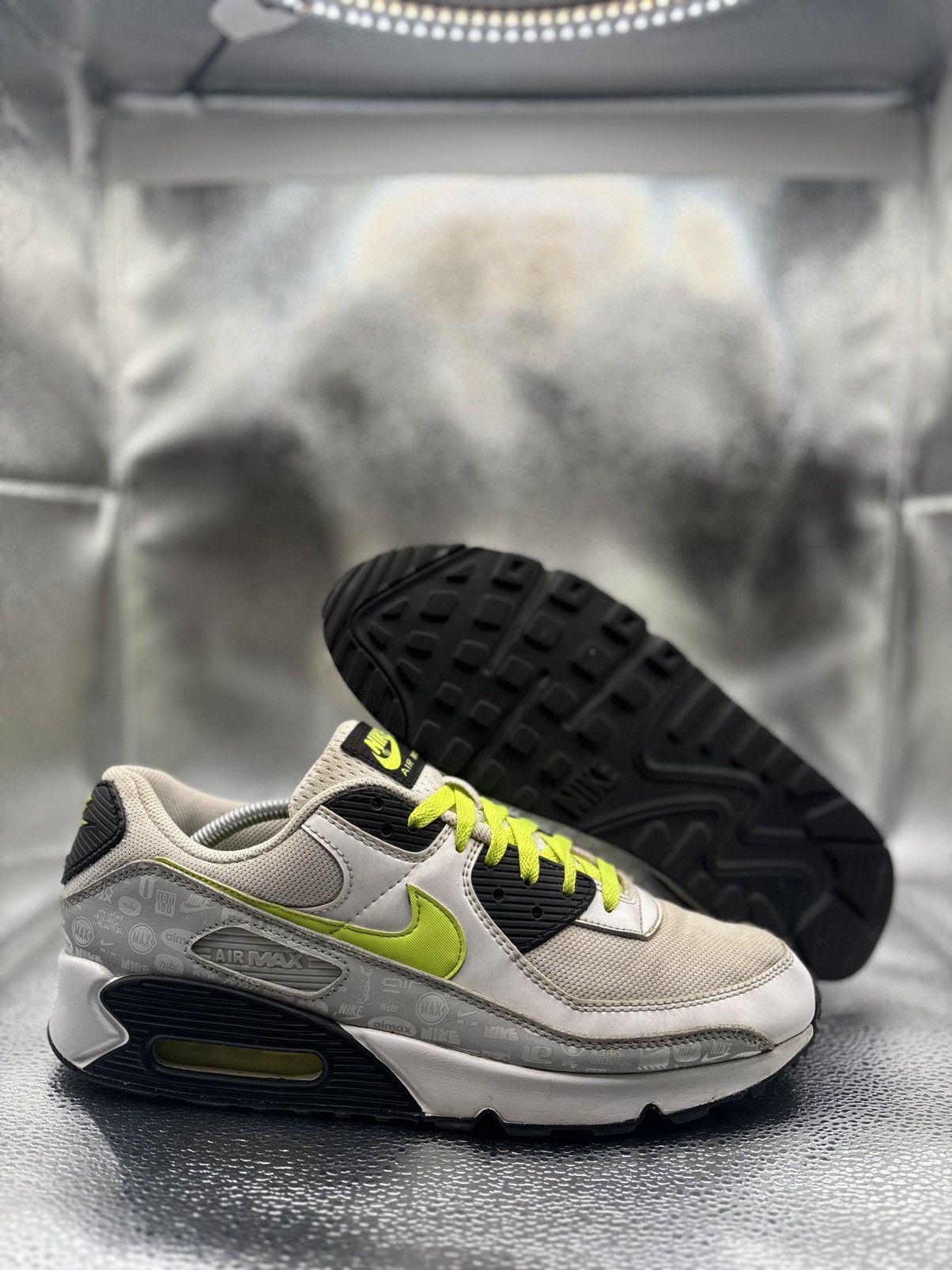 Nike Nike Air Max 90 Reflective Mosaic Of Logos Size US 12 / EU 45 - 1 Thumbnail