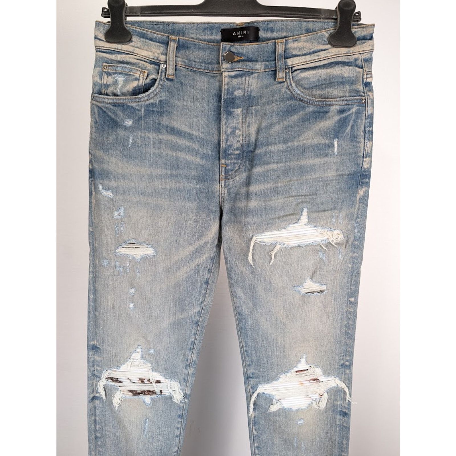 Amiri o1rshd1 Marble MX1 Jeans in Clay Indigo Size US 38 / EU 54 - 3 Thumbnail