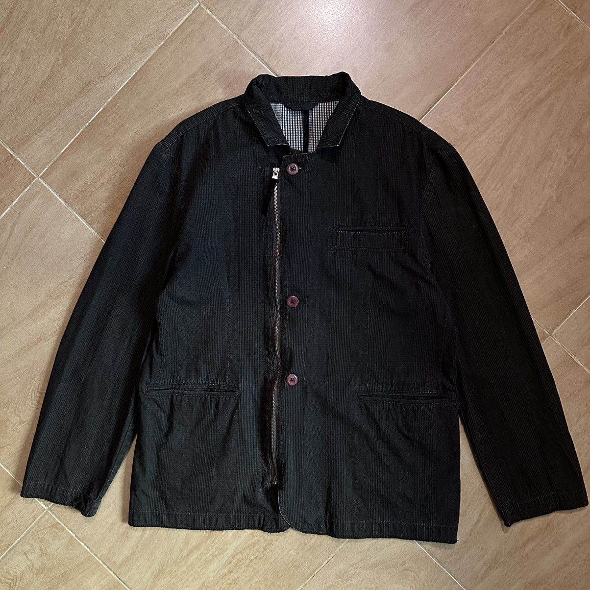 Designer × Full Circle × Japanese Brand Fullcircle Zip up/ button up blazer Size 42R - 1 Thumbnail
