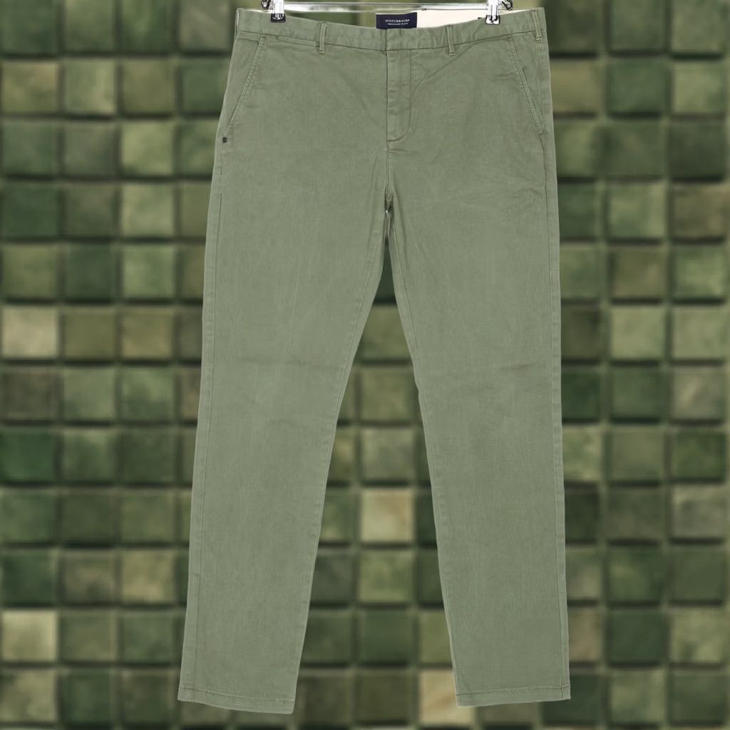 Scotch & Soda SCOTCH & SODA STUART Stretch Chino Pants Trousers Men 36/34 Green DZ6385 Size US 36 / EU 52 - 1 Thumbnail