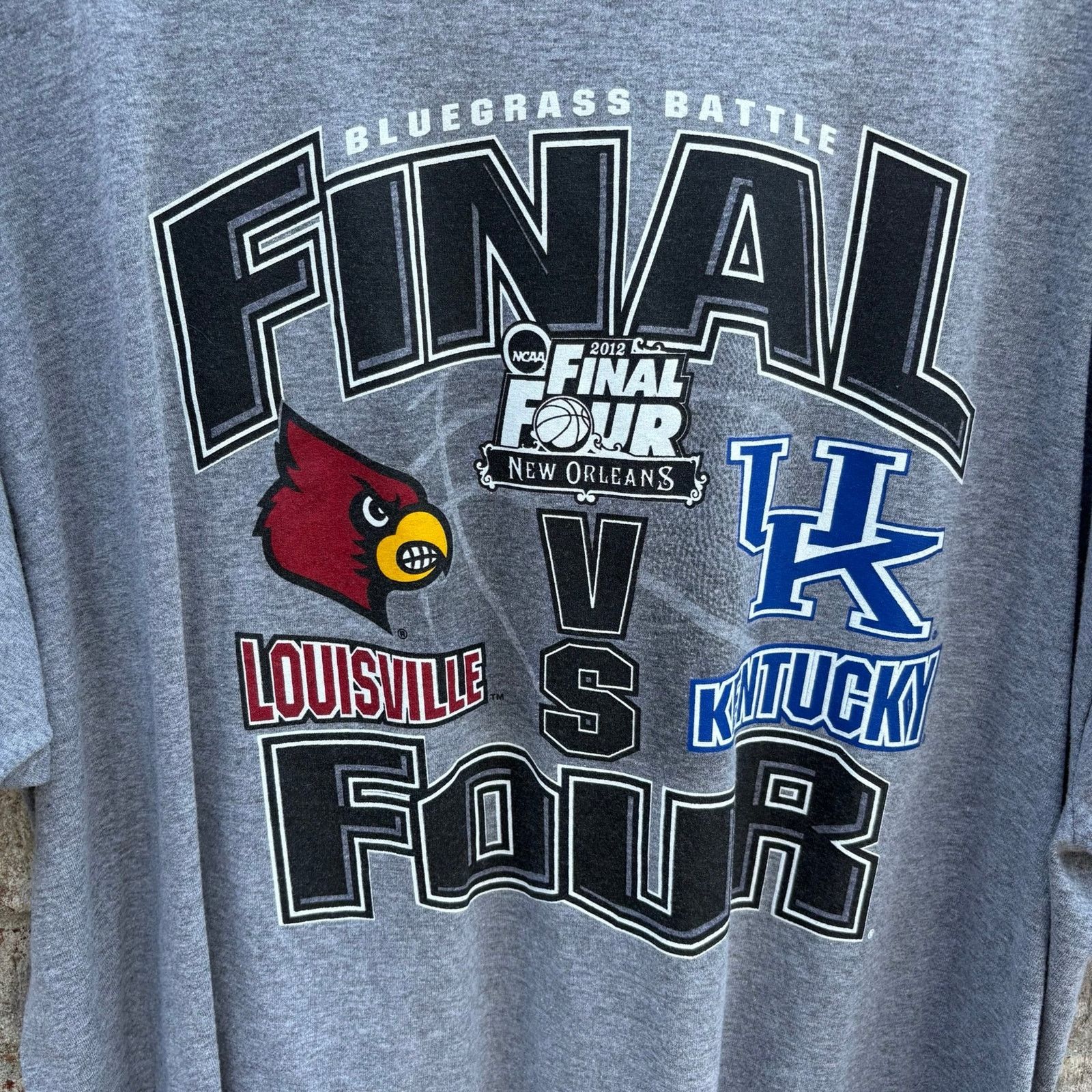 Russell Athletic 2012 Louisville vs Kentucky basketball T-shirt Size US XL / EU 56 / 4 - 2 Thumbnail