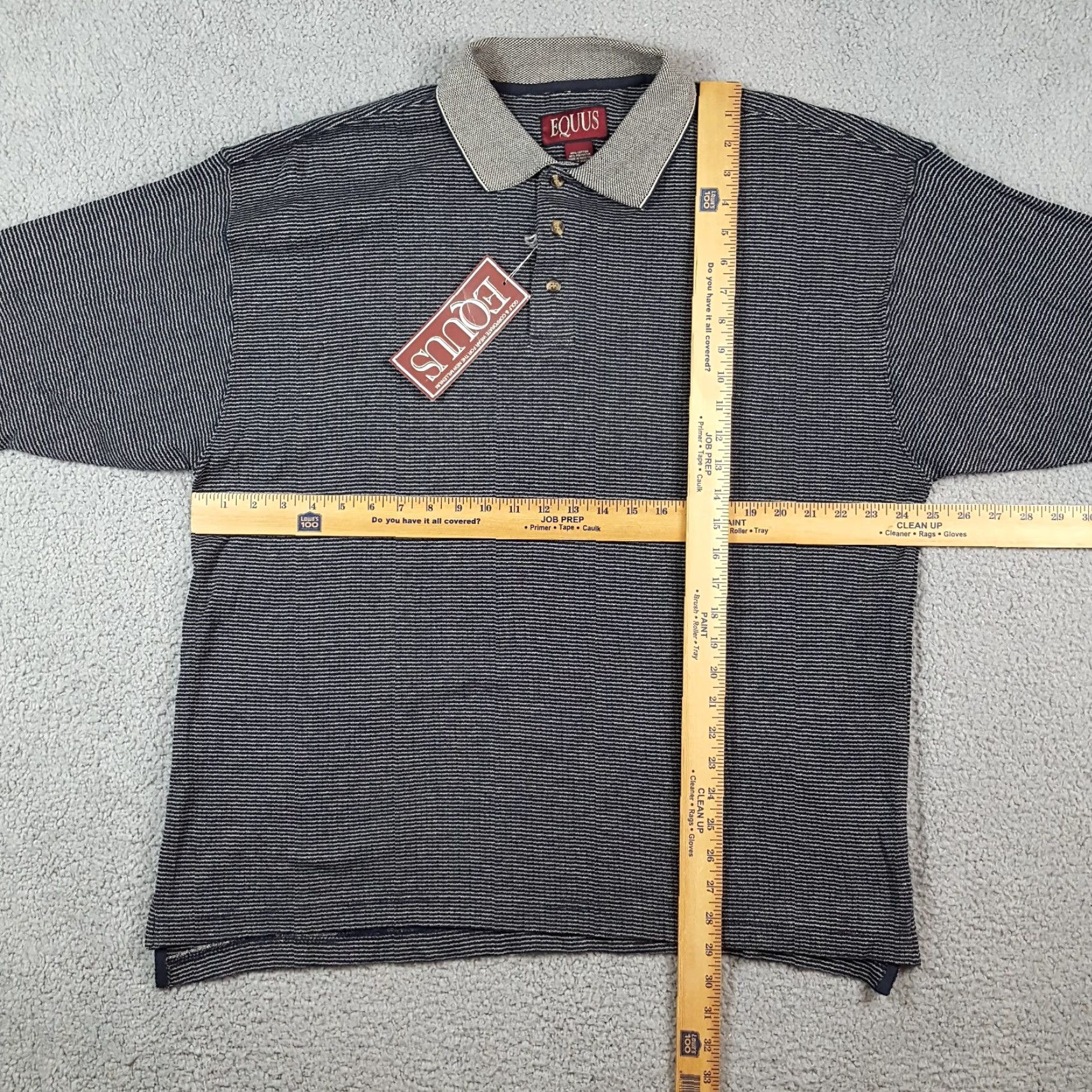 Vintage Vintage Equus Men's Polo Shirt Size Large Casual 90s Striped Cotton Relaxed Fit Size US L / EU 52-54 / 3 - 5 Thumbnail