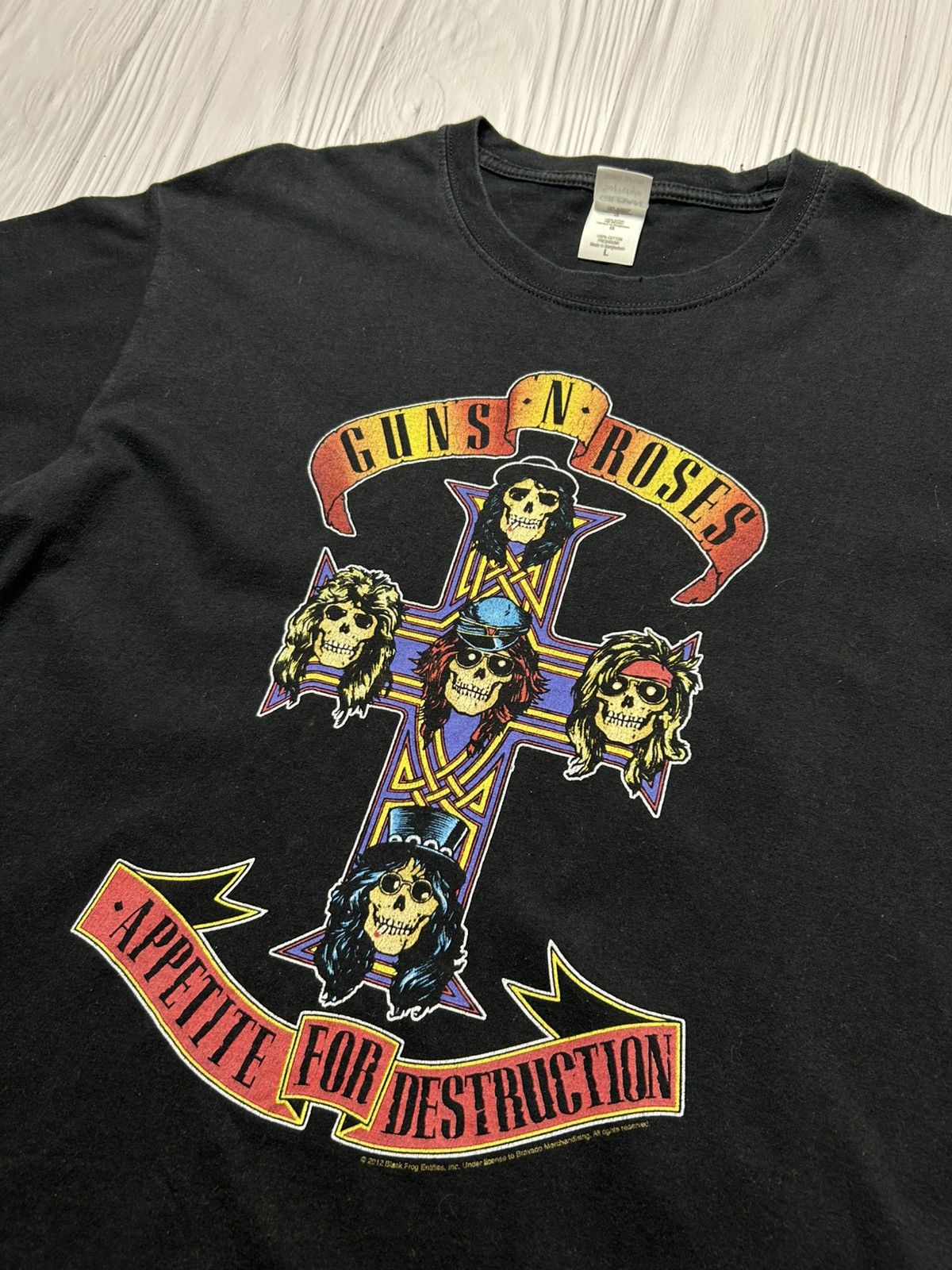 Band Tees Vintage Guns N Roses Appetite For Destruction 2012 T-Shirt Size US L / EU 52-54 / 3 - 7 Thumbnail