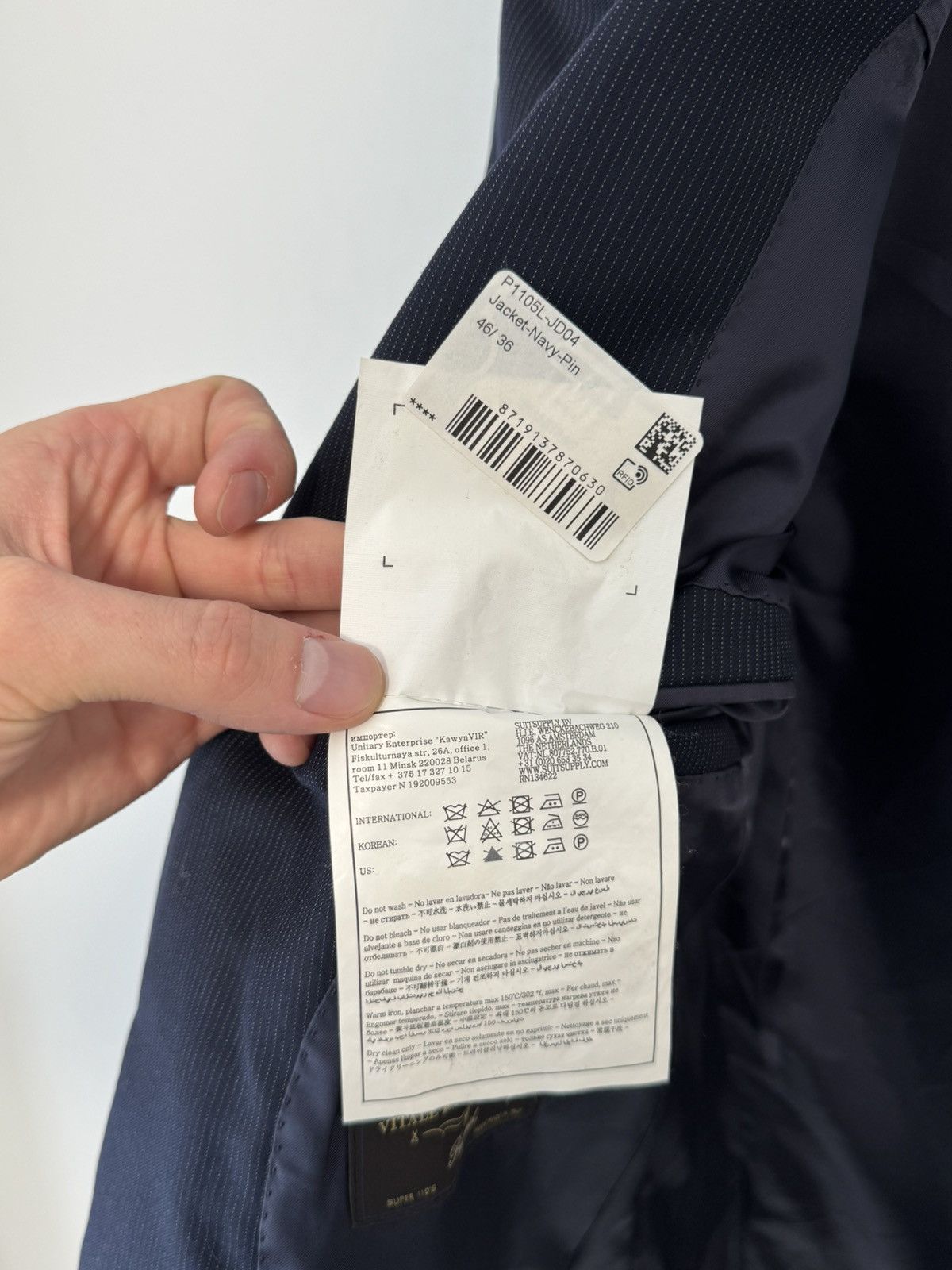 Suitsupply SUITSUPPLY Napoli Breast/Brescia Suit UK 36 Super 110's Wool Size 36R - 13 Thumbnail