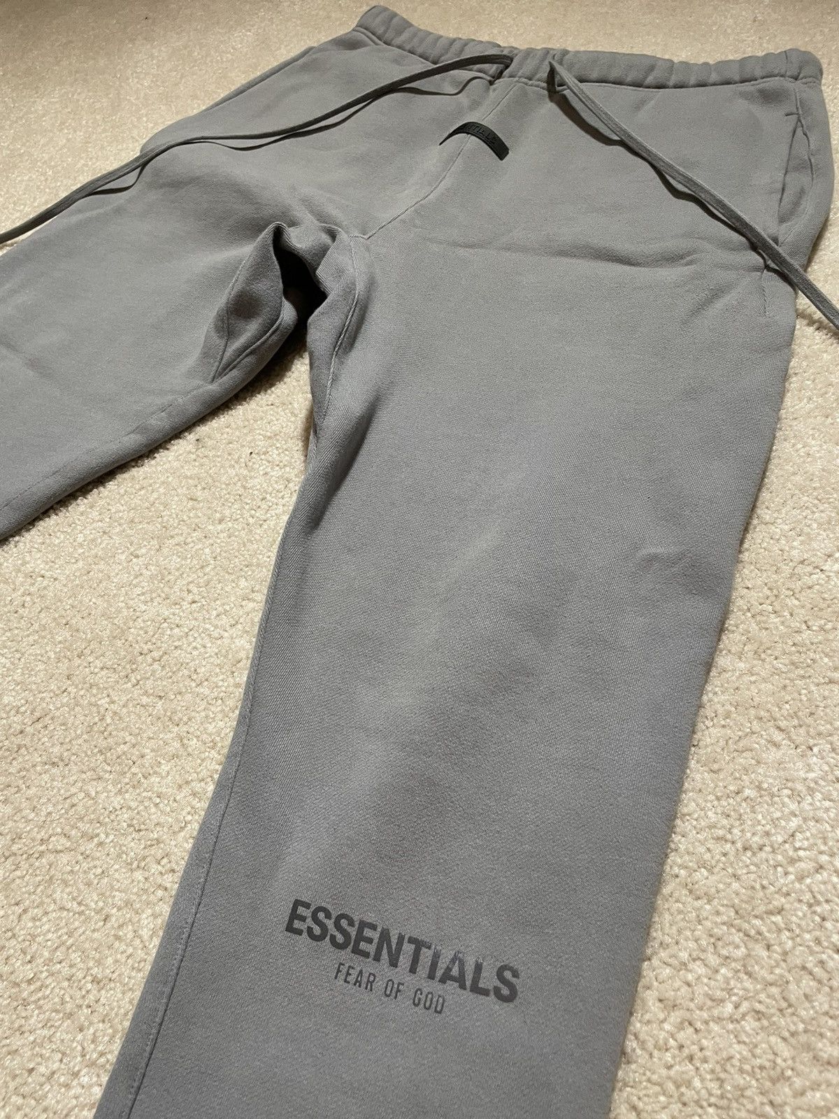 image of Very Fear Of God X Essentials Sweatpants in Cement Grey, Men's (Size 36)