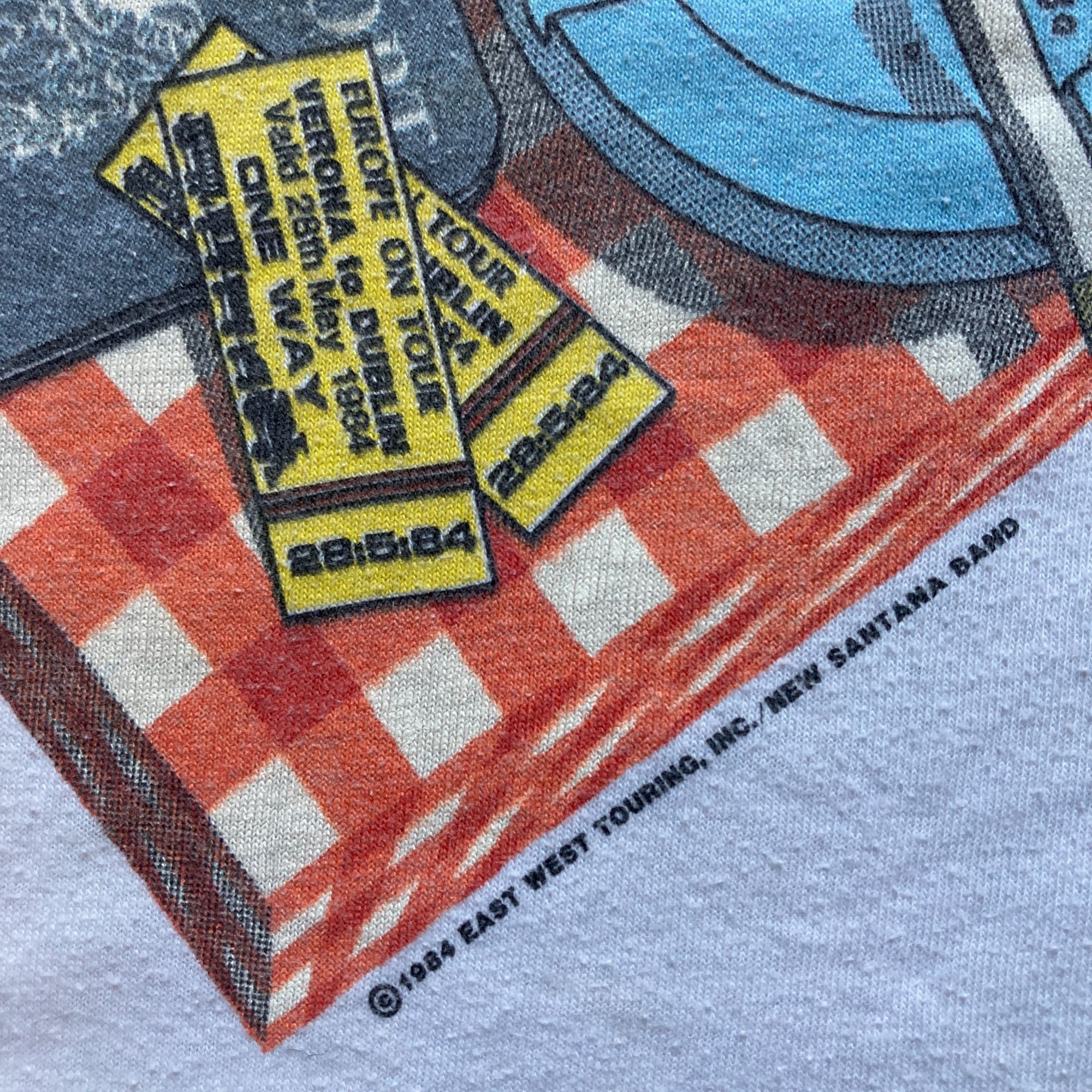 Other Bob Dylan/Santana European Tour 1984 Vintage T-Shirt Single Size US L / EU 52-54 / 3 - 5 Thumbnail