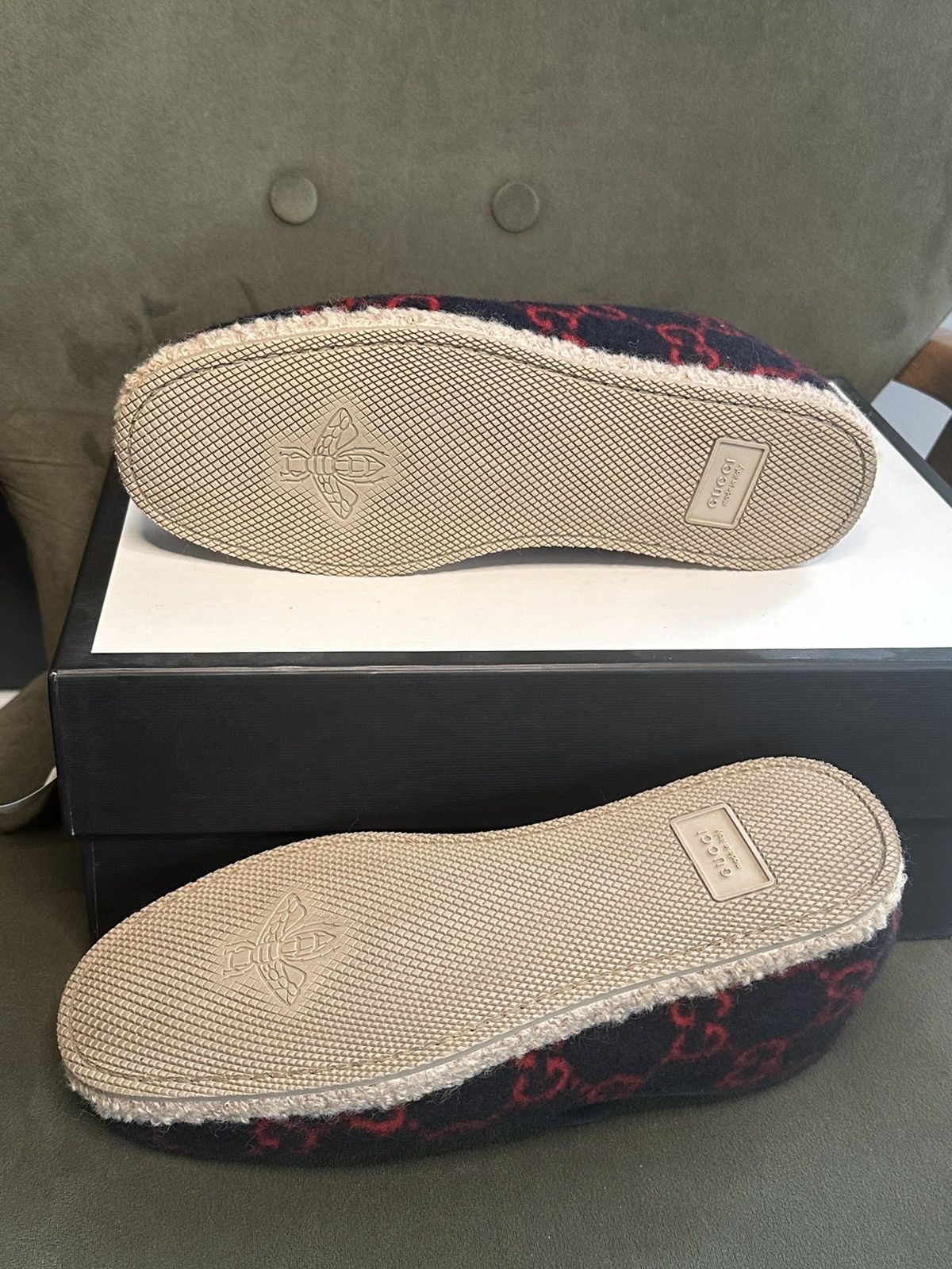 Gucci Gucci Men's Fria Loafer Espadrille Wool Size 6 Size US 6 / EU 39 - 6 Thumbnail