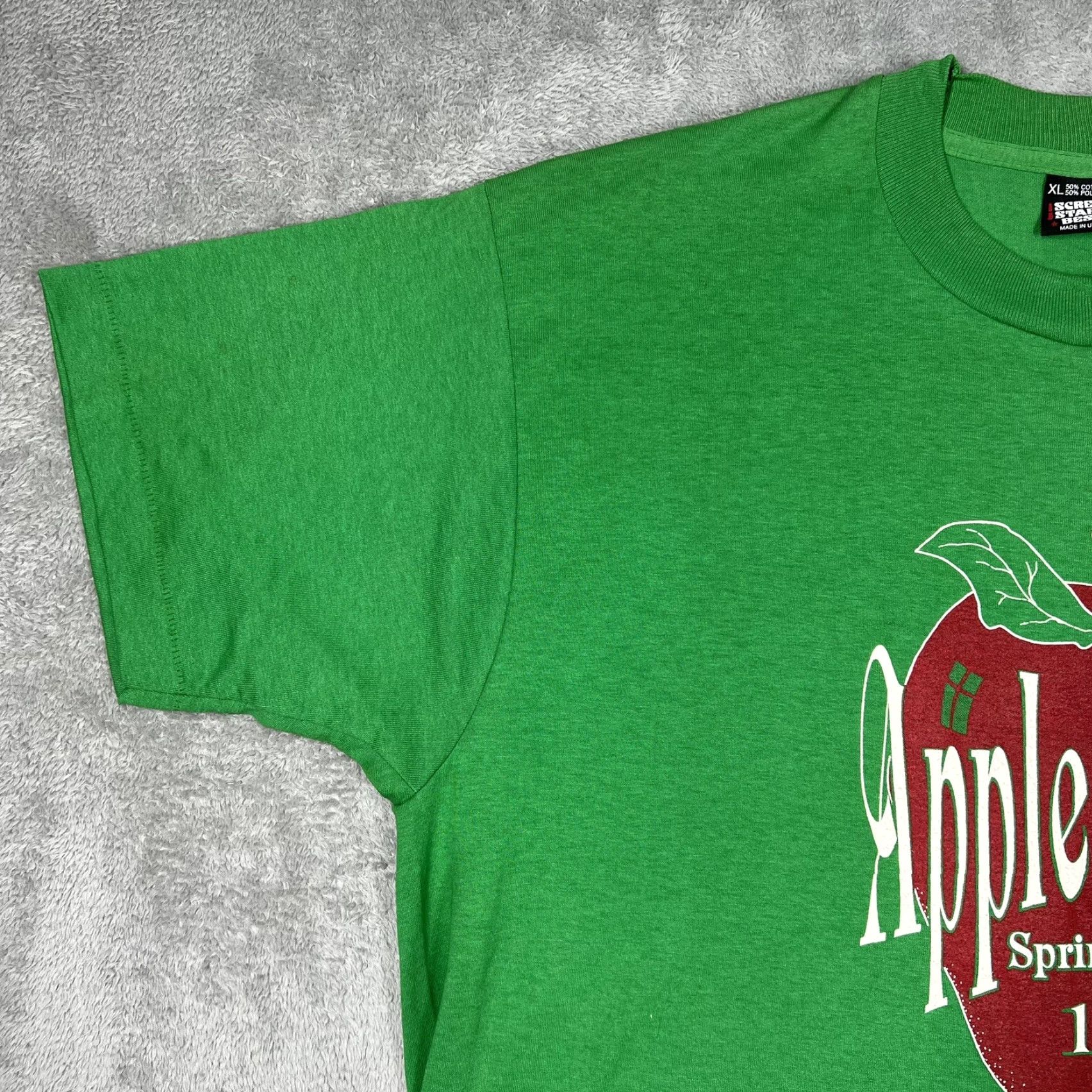 Vintage VINTAGE 12th Annual Apple Festival Springville California 1992 T-Shirt Mens XL Green Screen Stars Graphic Tee Unisex Nostalgic Size US XL / EU 56 / 4 - 6 Thumbnail
