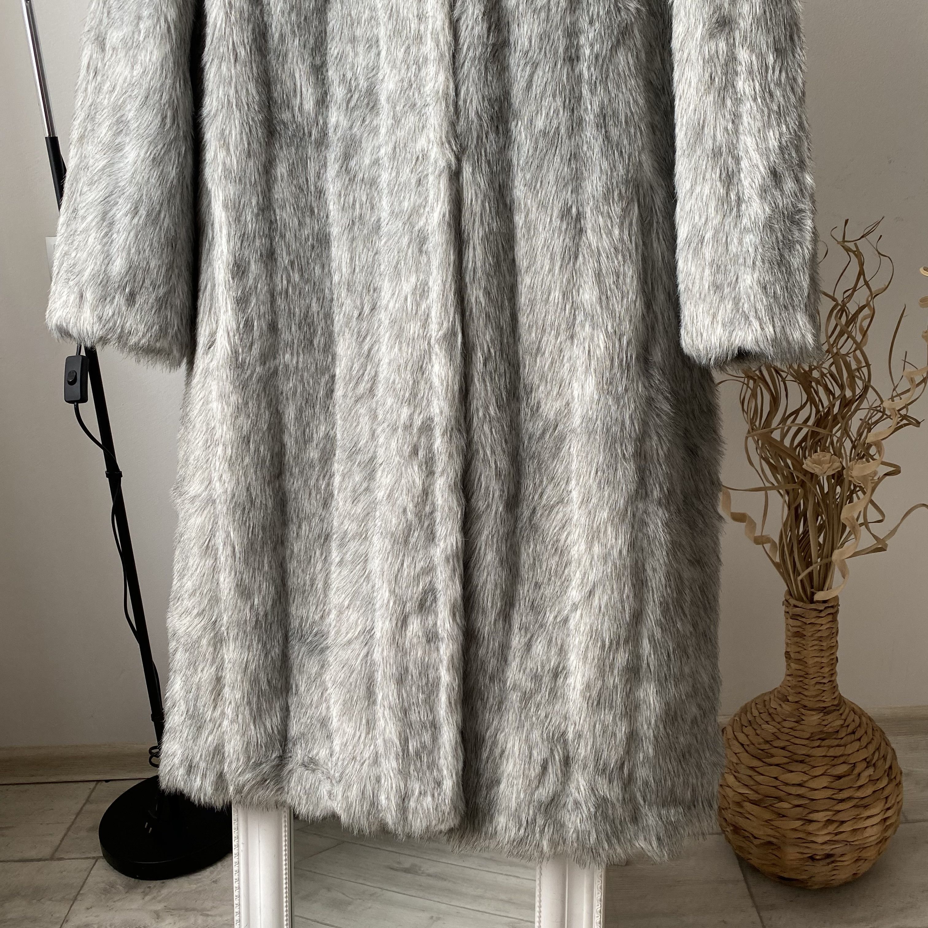 If Six Was Nine Y2K Japanese Vintage 90s Faux Fur Coat Maxi opium Size US L / EU 52-54 / 3 - 3 Thumbnail