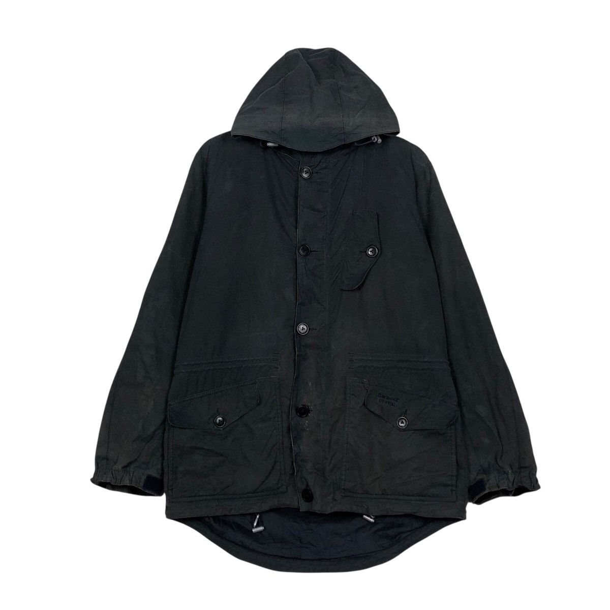 Barbour 📌Vintage Wax Jacket Barbour England Oilskin Blanket Tartan Size US M / EU 48-50 / 2 - 2 Thumbnail
