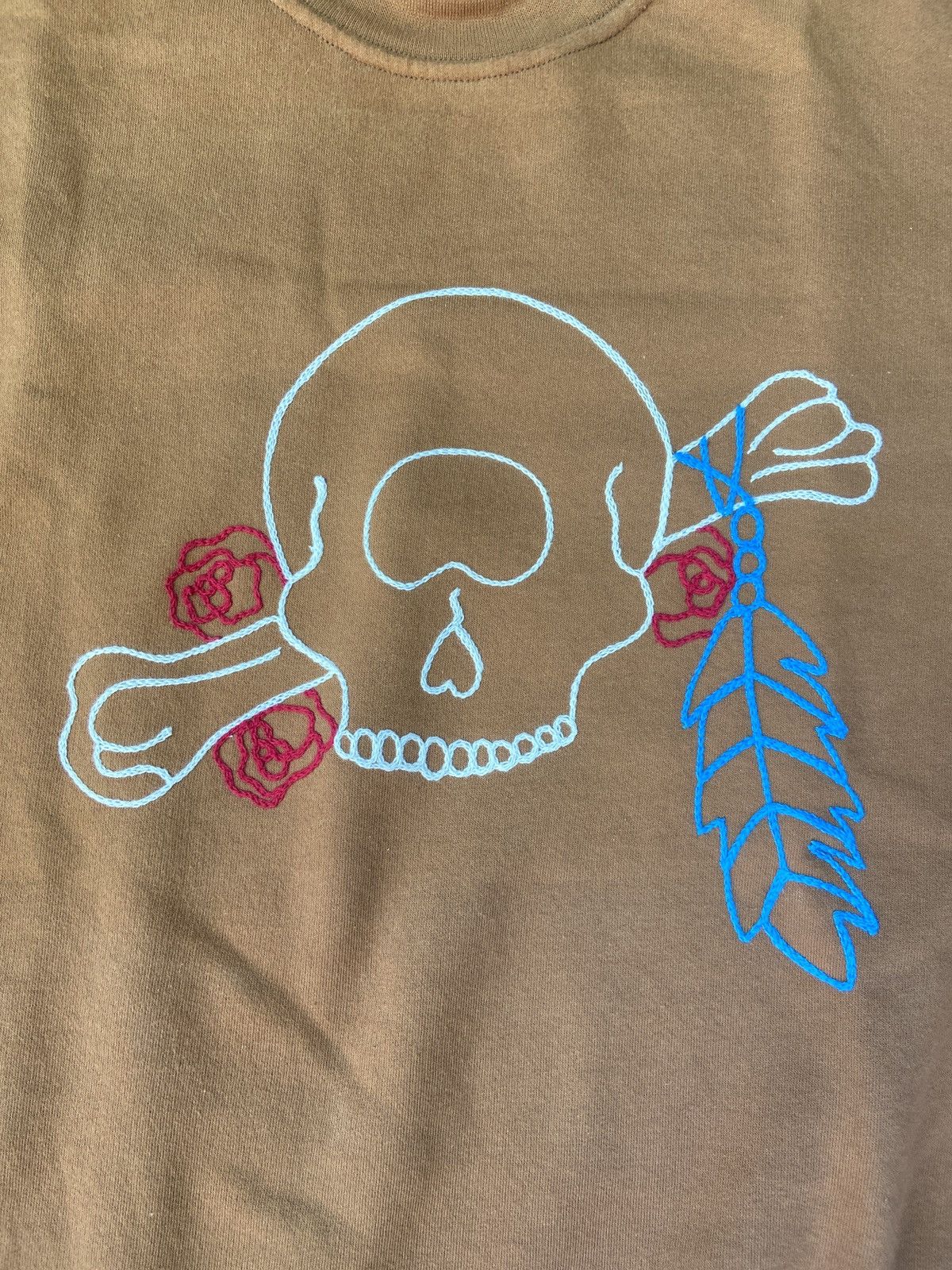 Handmade Grateful Dead hand chainstitched sweatshirt Size US XL / EU 56 / 4 - 3 Thumbnail