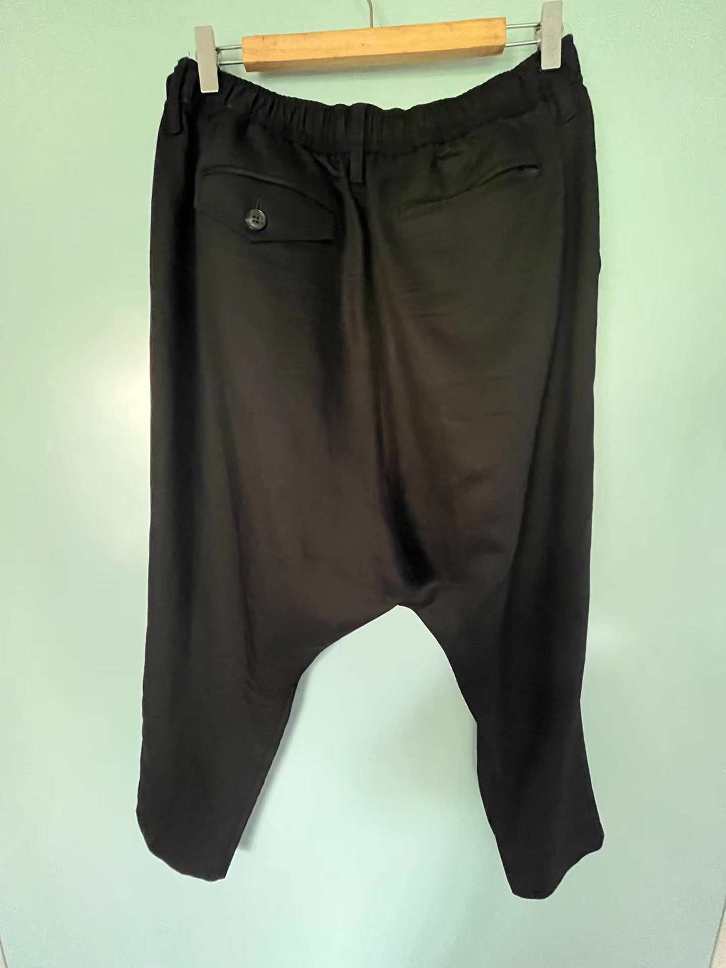 Roen roen Cropped Crystal Skull Dark Harem Pants K11 Size US 33 - 3 Thumbnail