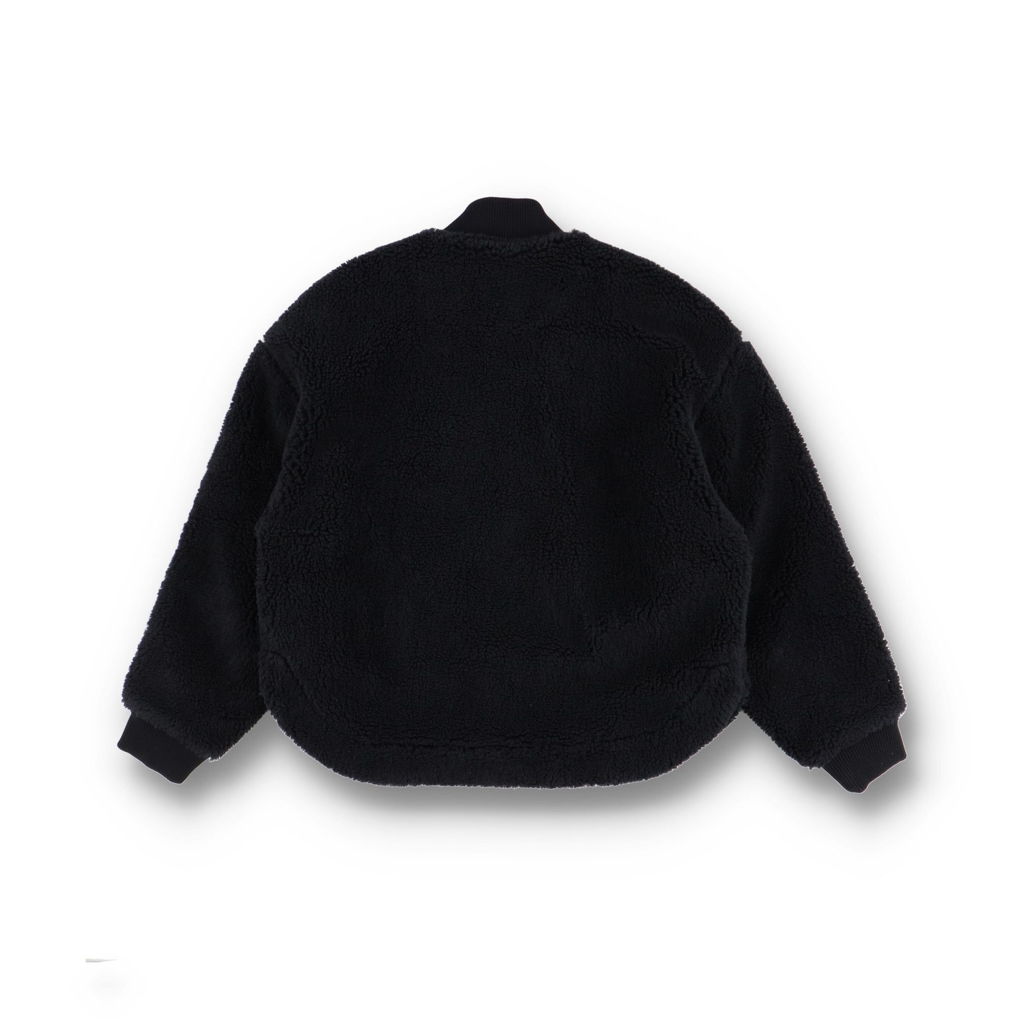 Cole Buxton Black Wool Fleece Bomber Jacket Size US L / EU 52-54 / 3 - 7 Thumbnail
