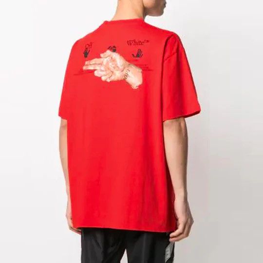 Off-White Red Pascal Hand Gun Logo Oversized T-Shirt Size US XXL / EU 58 / 5 - 2 Thumbnail