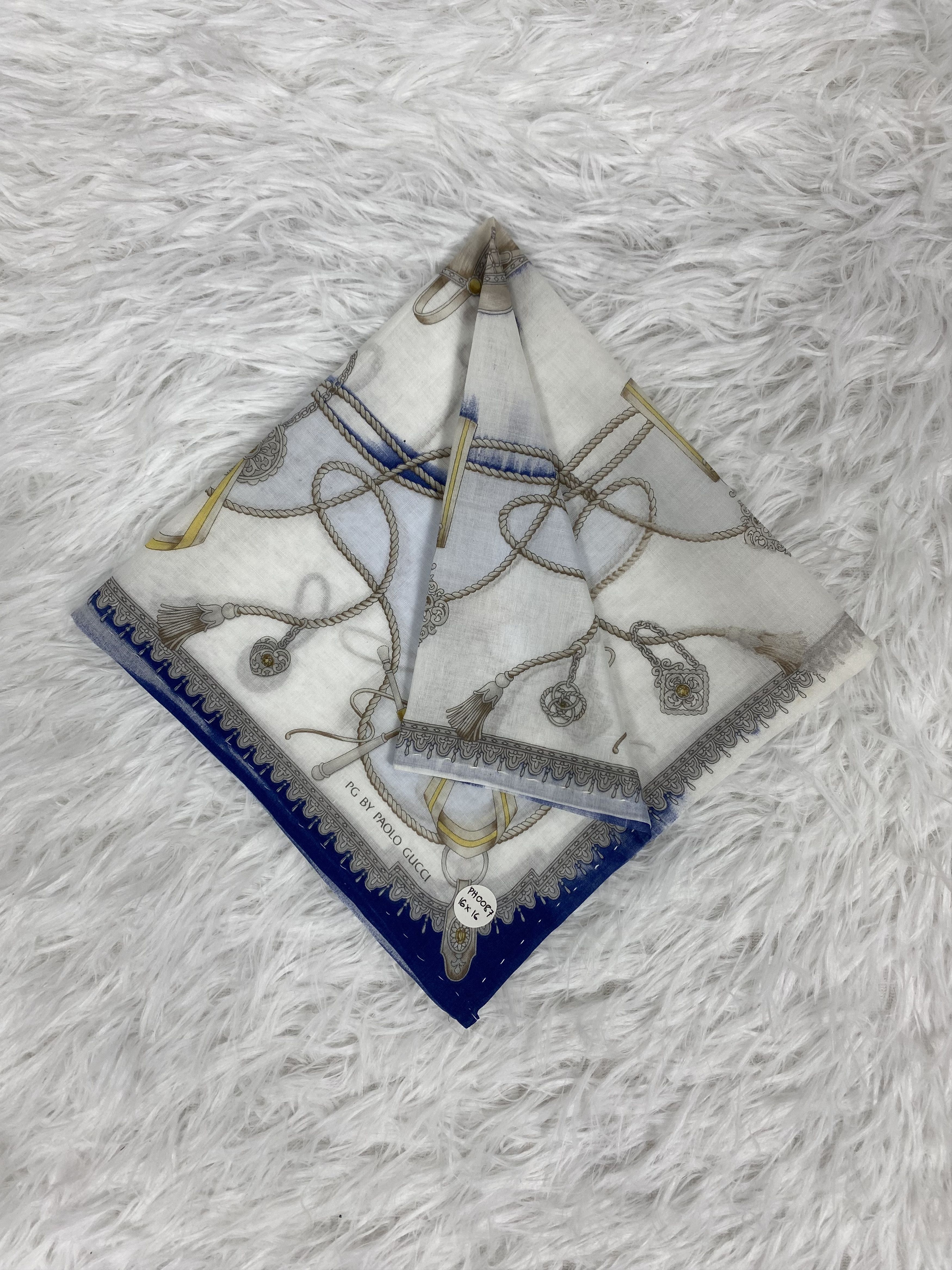Paolo Gucci Vintage Paolo Gucci Handkerchief PH0087 Size ONE SIZE - 1 Thumbnail